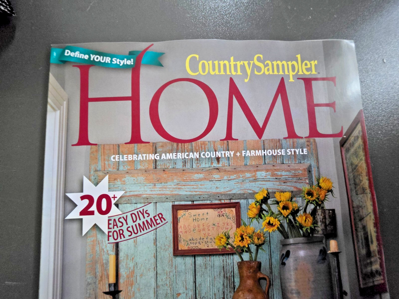 Home Magazine by Country Sampler – 20+ Easy DIYs For Summer – Present Meets Past