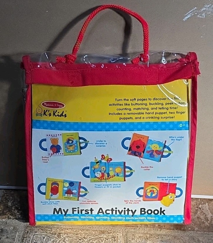 🆕 Melissa & Doug K’s Kids MY FIRST ACTIVITY BOOK For Early Learners Ages 0-2