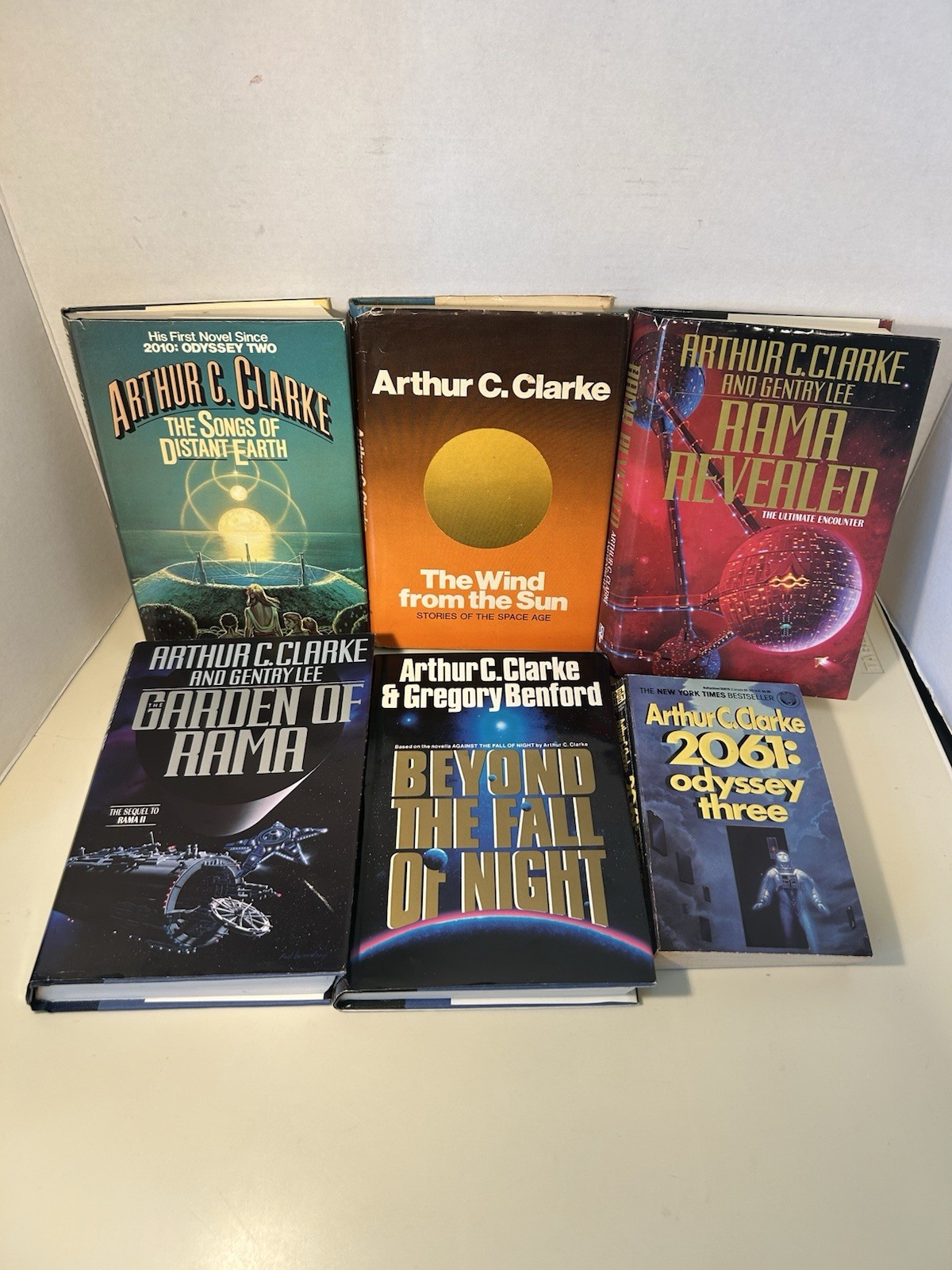 ARTHUR C. CLARKE 6 Book Lot BCE HC PB Wind From The Sun Rama The Songs Of Distan