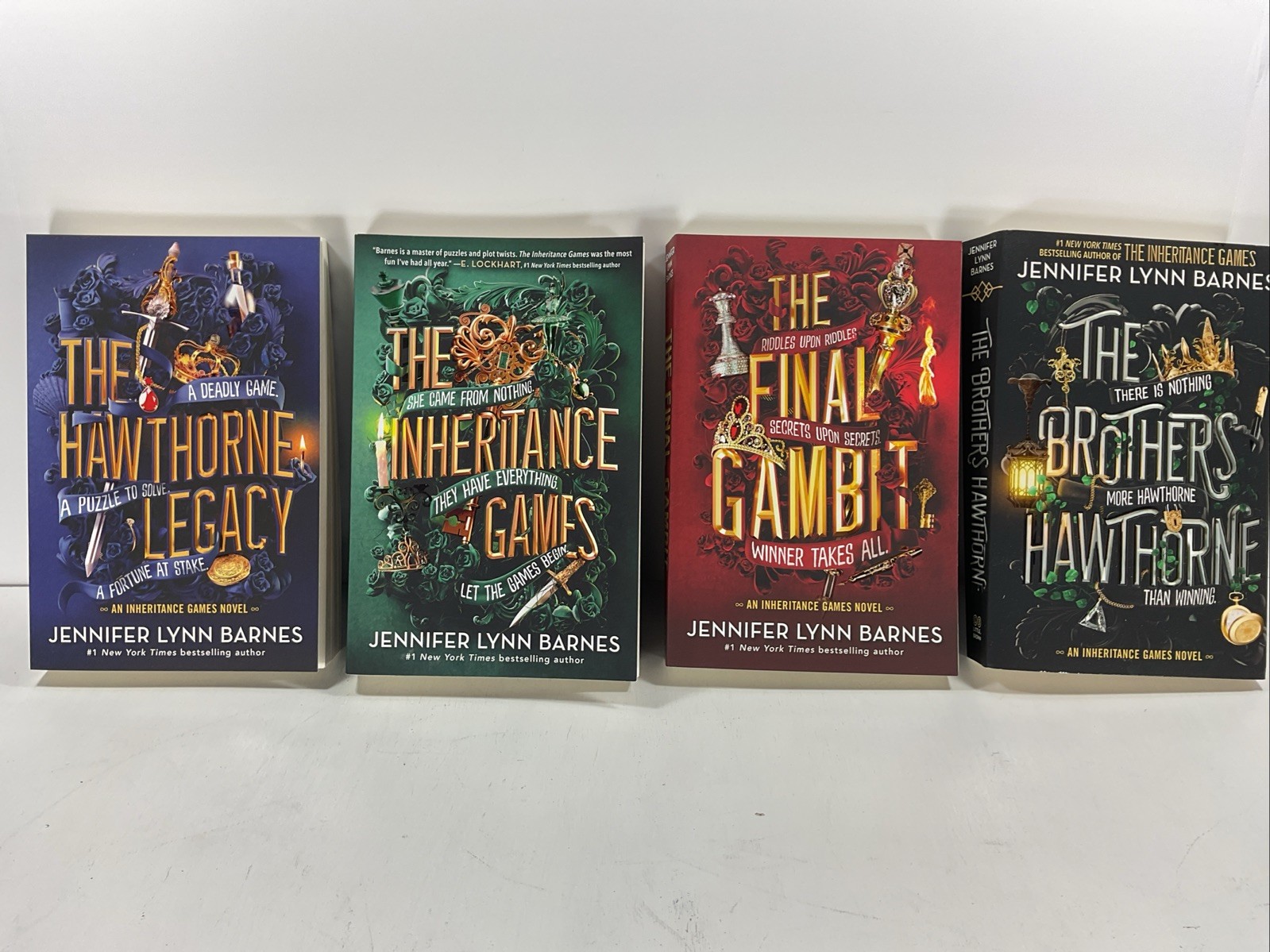 Inheritance Games Fantasy Collection Lot of 4 PB by Jennifer Lynn Barnes Box Set