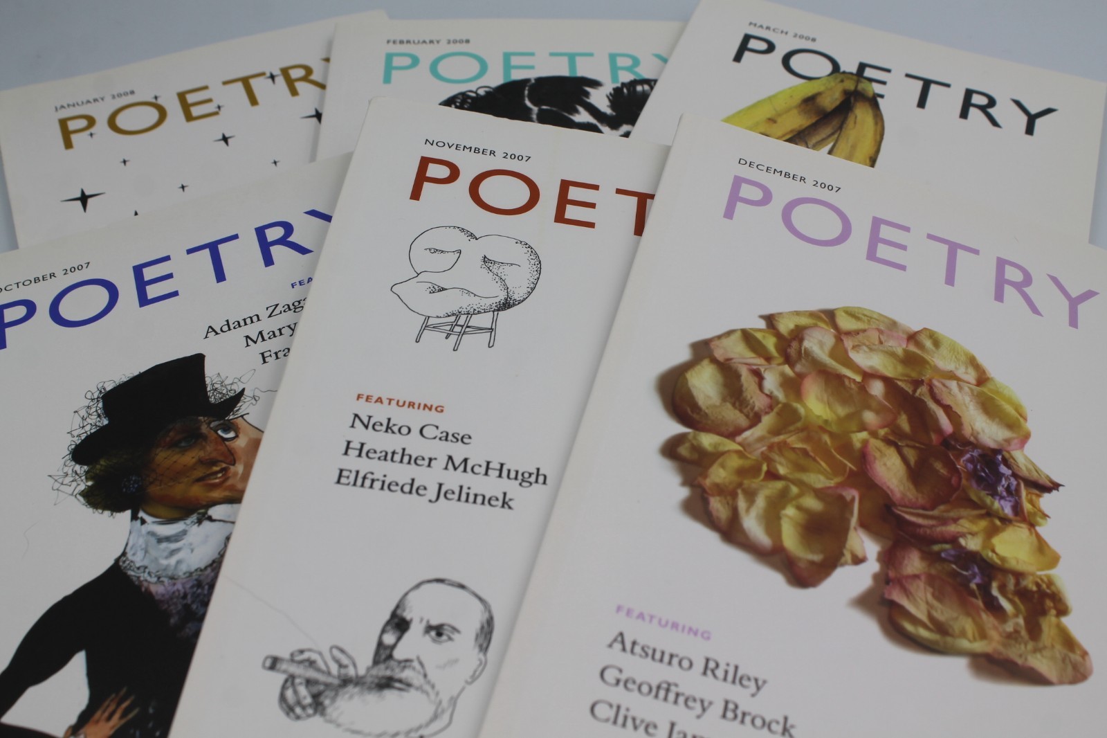 Poetry Magazine Volumes 184-203 asst issues 2004-14 QTY DISCOUNTS