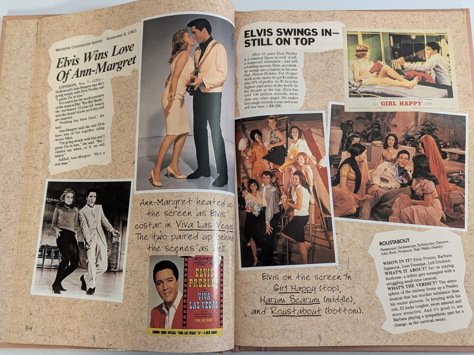 1998 ELVIS PRESLEY Album Hardcover Book 92 Pages History from 50’s 60’s & 70’s