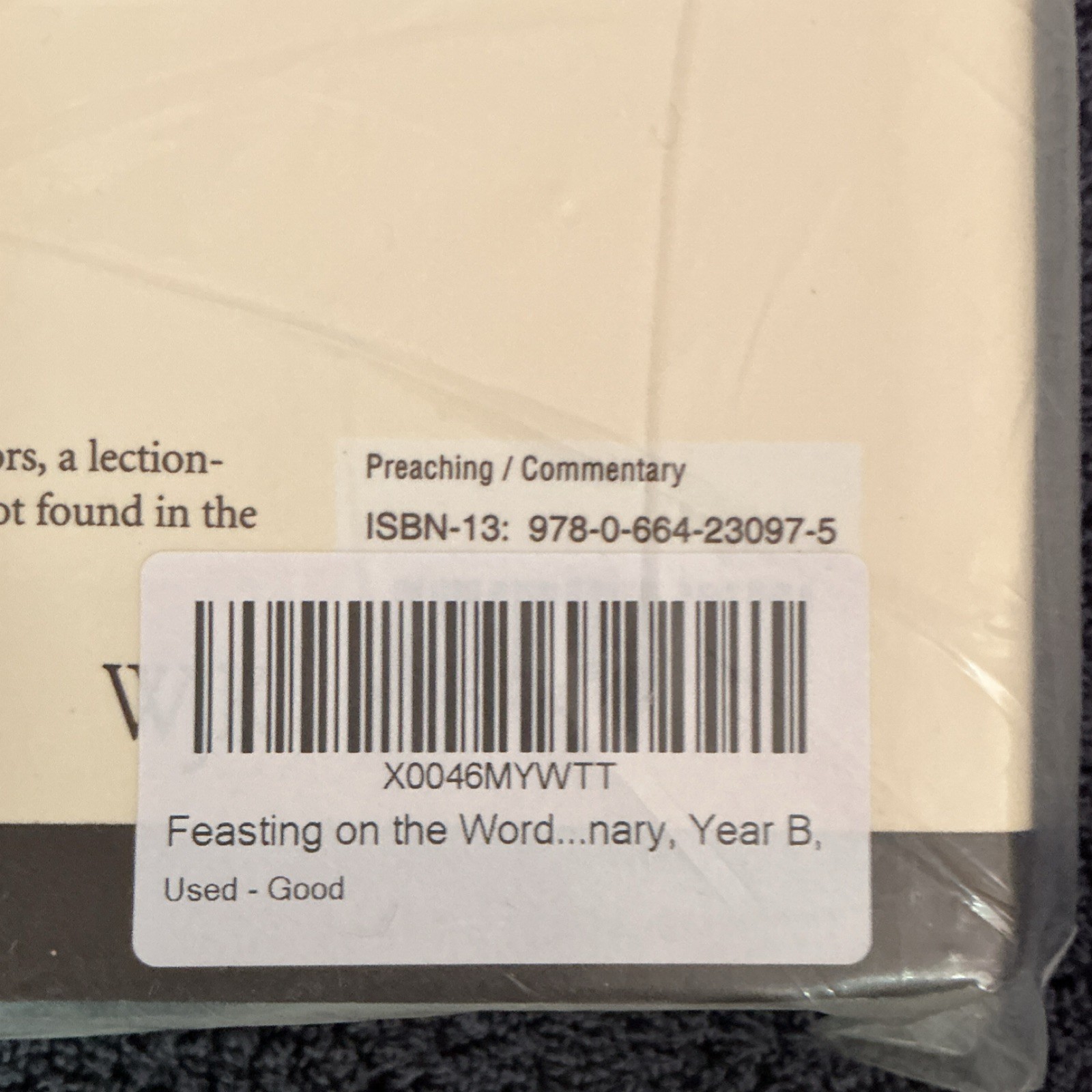 Feasting on the Word Year B Vol 2 by Bartlett & Taylor, Hardcover, Westminster