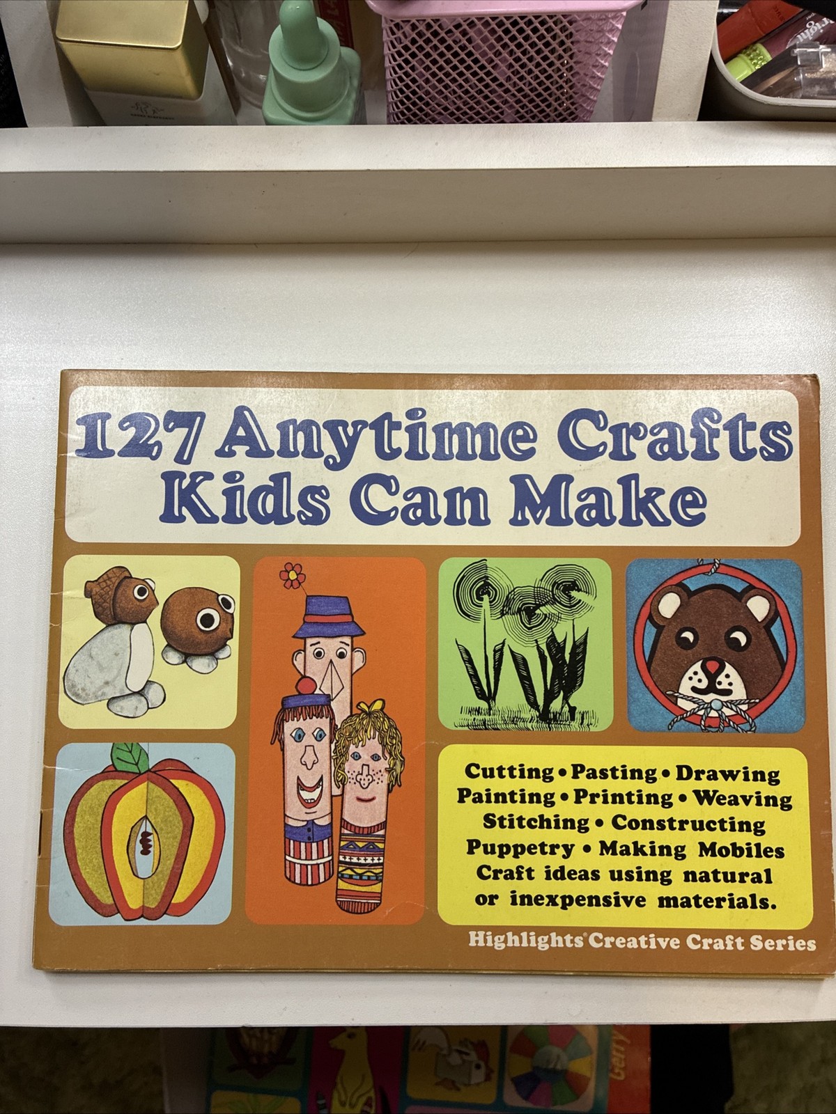 Highlights Creative Craft Series 4 Book Lot Set Vintage Kids Craft Ideas Books