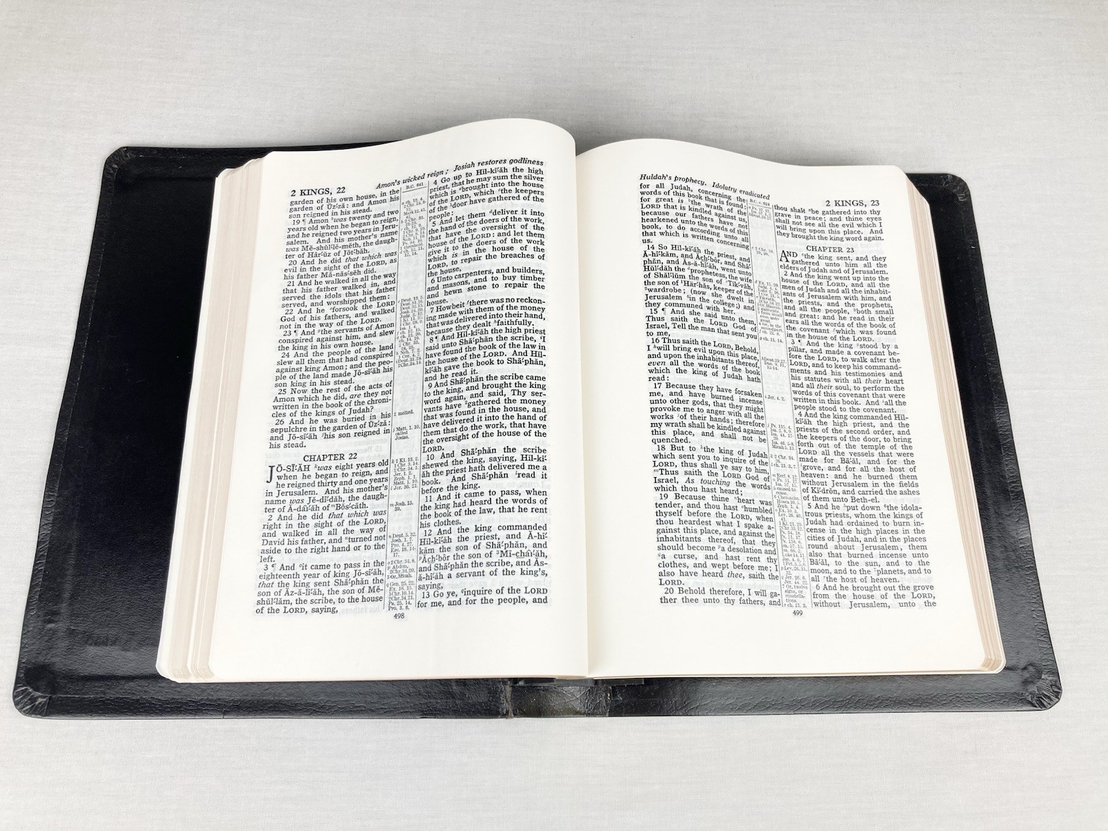 WORLD PUBLISHERS LOOSE LEAF KJV HOLY BIBLE CENTER COLUMN BONDED LEATHER RARE HTF