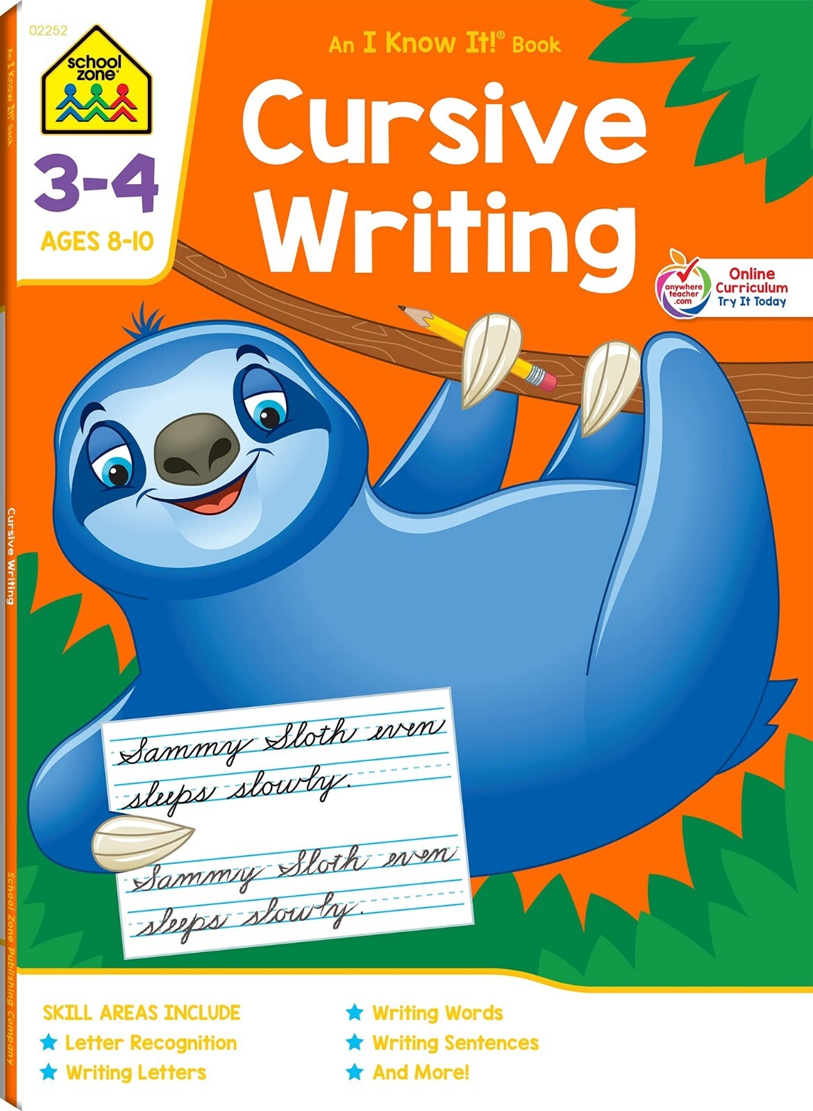 cursive writing practice handwriting book workbooks for Kids Beginners Grade 3 4