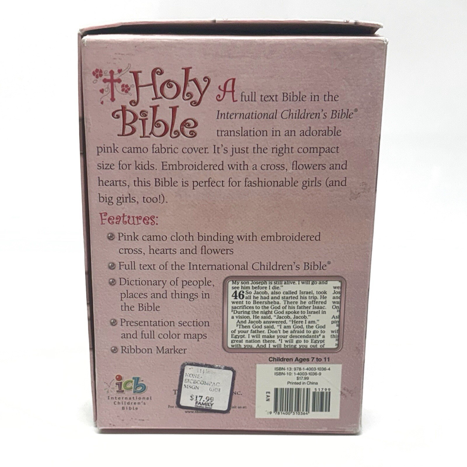 Compact Kids Bible-ICB by Thomas Nelson Ages 7-11
