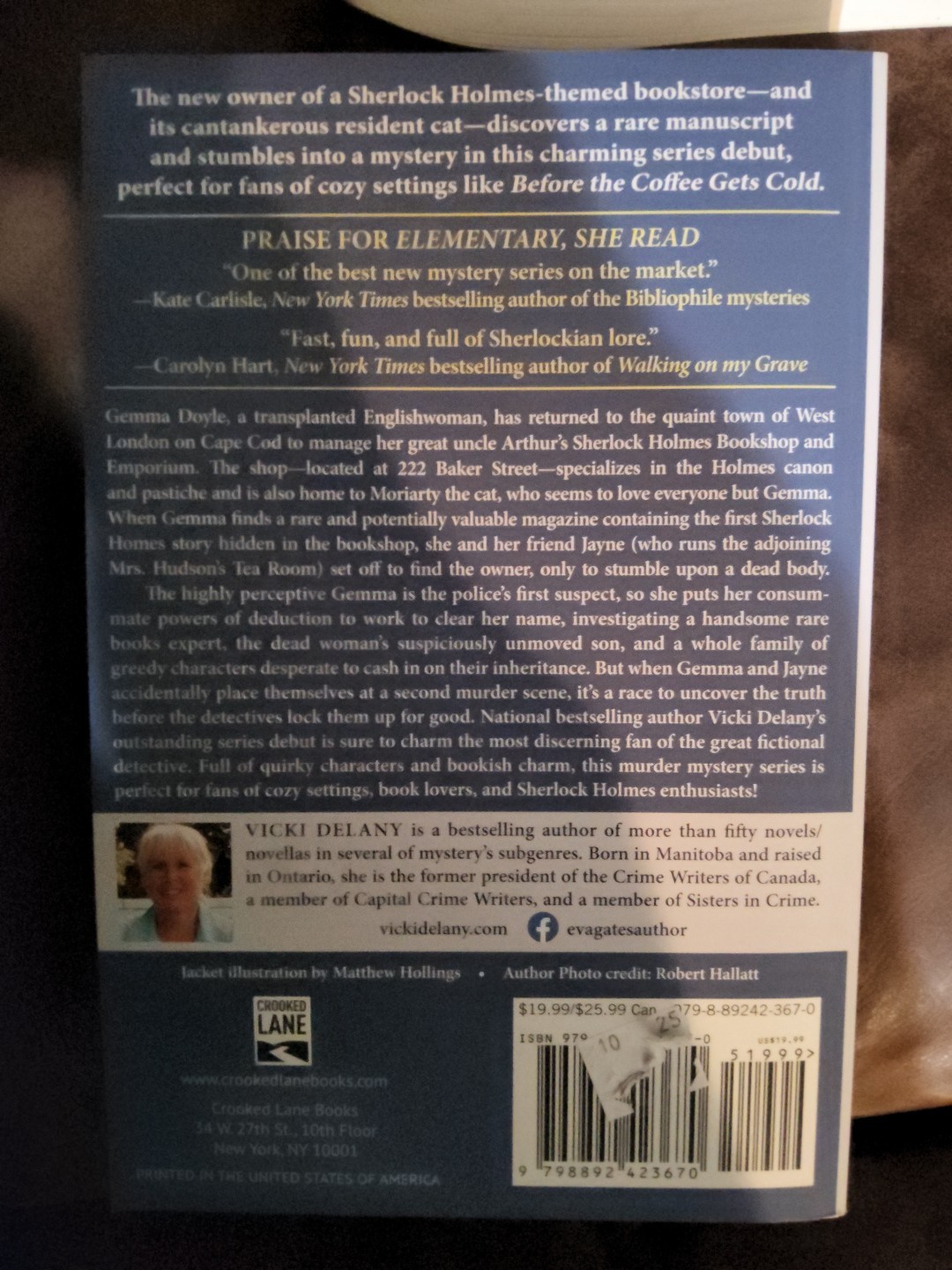 Vicki Delany Elementary, She Read (Paperback)