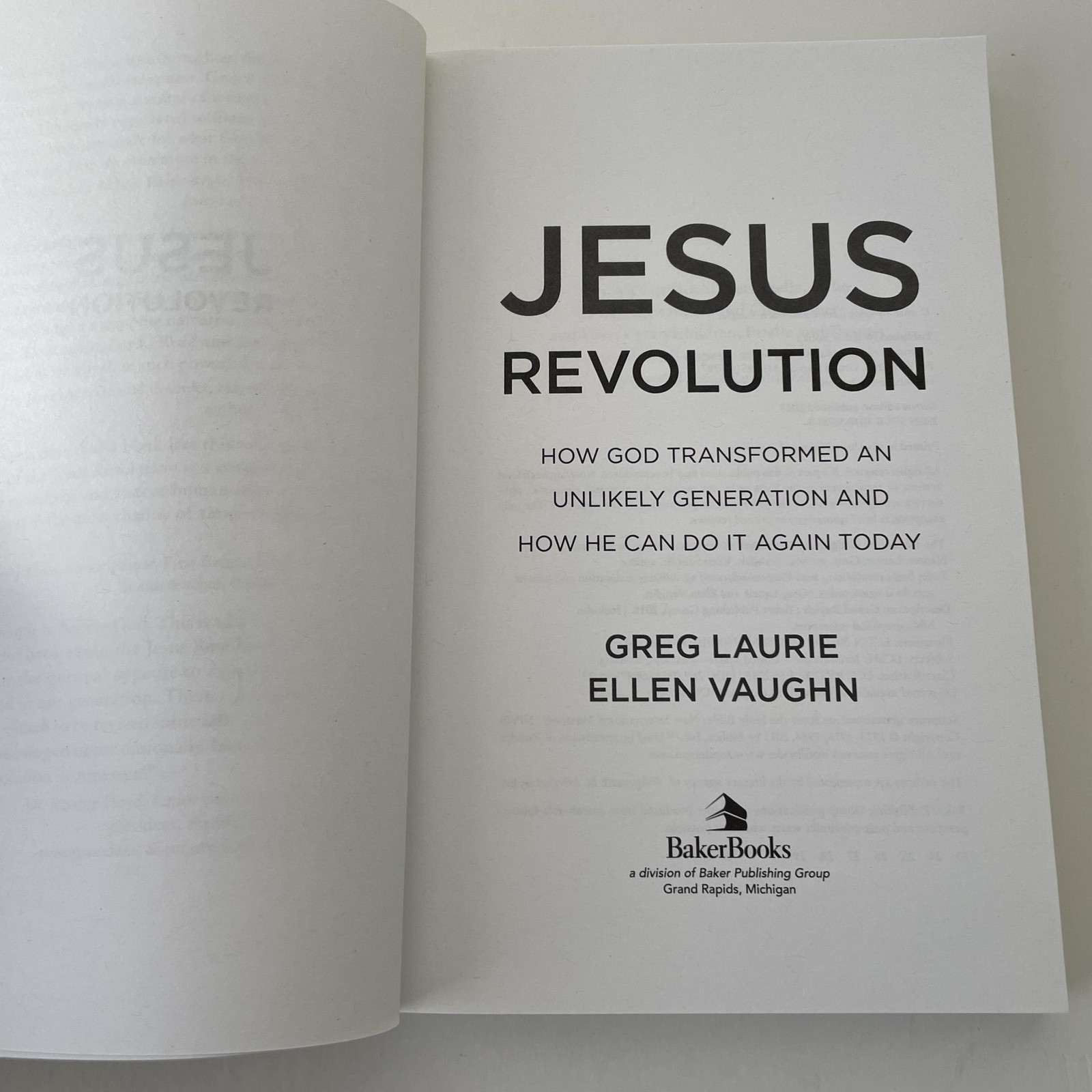 Jesus Revolution Greg Laurie Ellen Vaughn PB 2023 Special Edition Jesus Movement