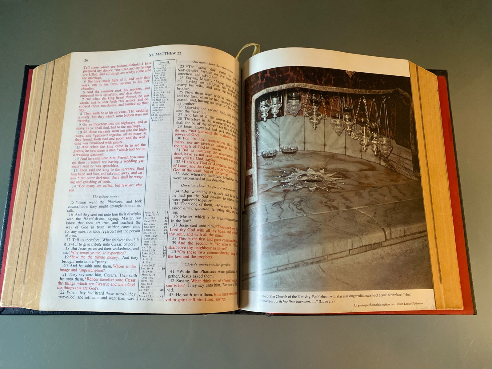 VTG HOLY BIBLE: Deluxe Family Heritage Edition: Old & New Testaments KJV, VG!