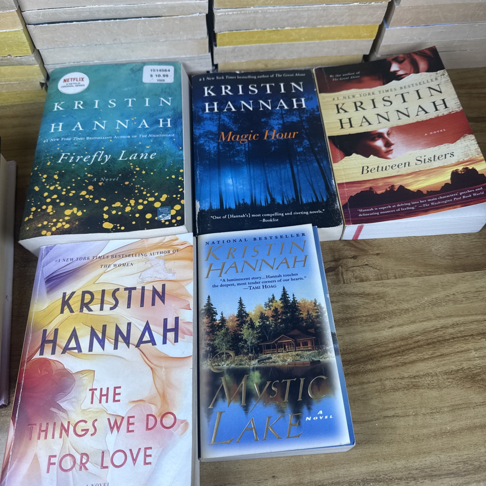 Lot 7 Kristin Hannah Books 2 Hardcover 5 Paperback Mystic Lake Fly Away Firefly