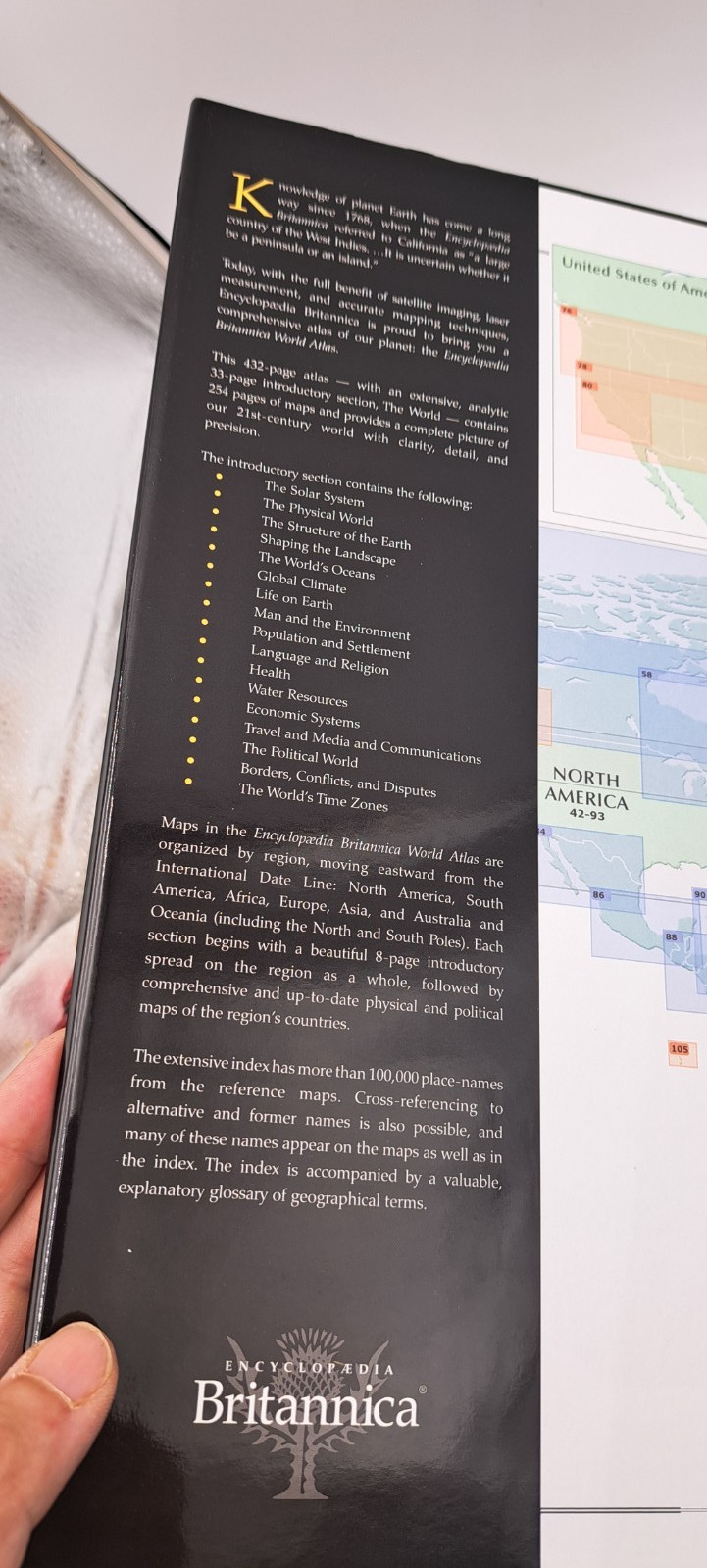 Encyclopaedia Britannica 2011 World Atlas 433 Pgs Boxed Hardcover 15″x11″ READ