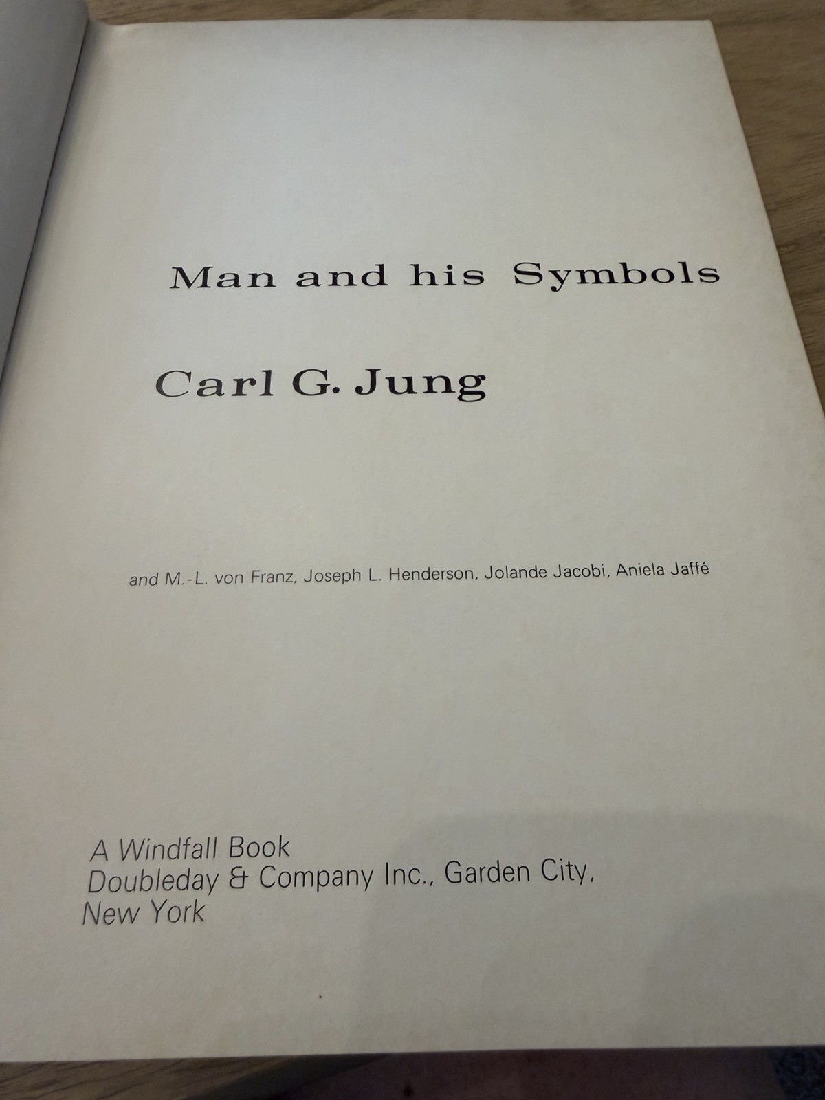 Carl G. Jung Man and His Symbols Windfall Book Doubleday 1964 HC Illus