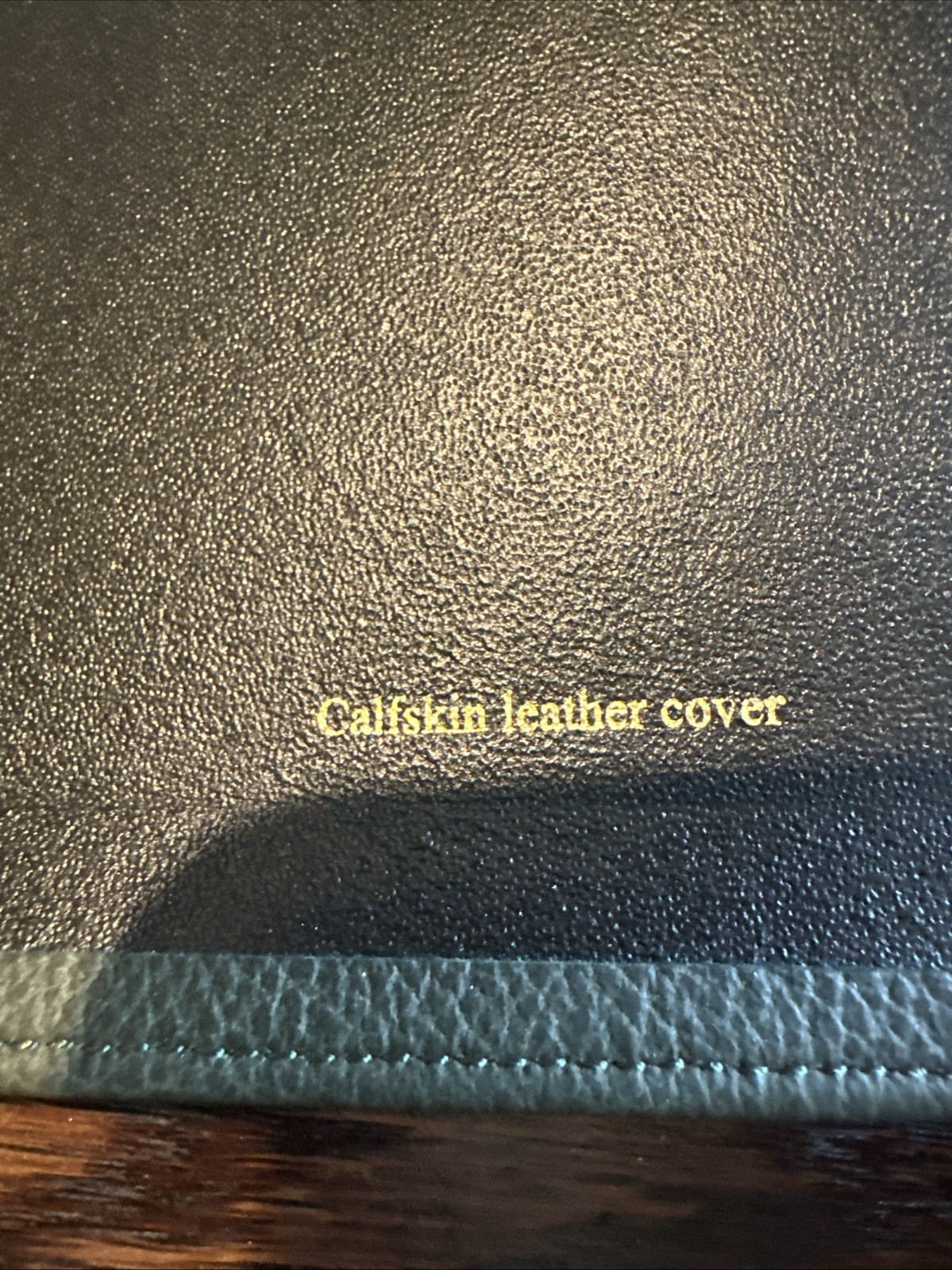 Cambridge Clarion KJV Ref BIBLE GREEN Calfskin Like New