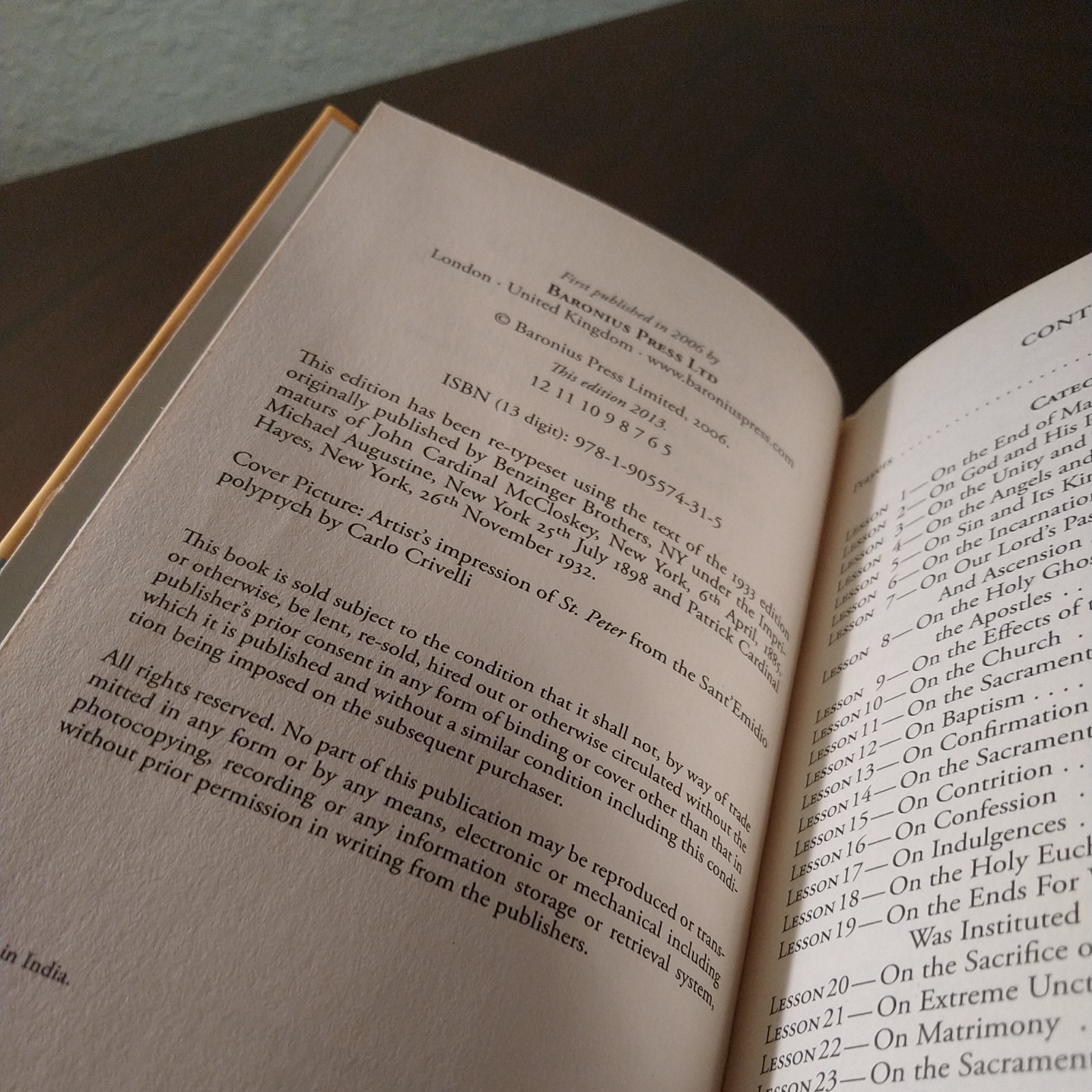 Baltimore Catechism No. 1 (Hardcover, Baronius Press, 2013)