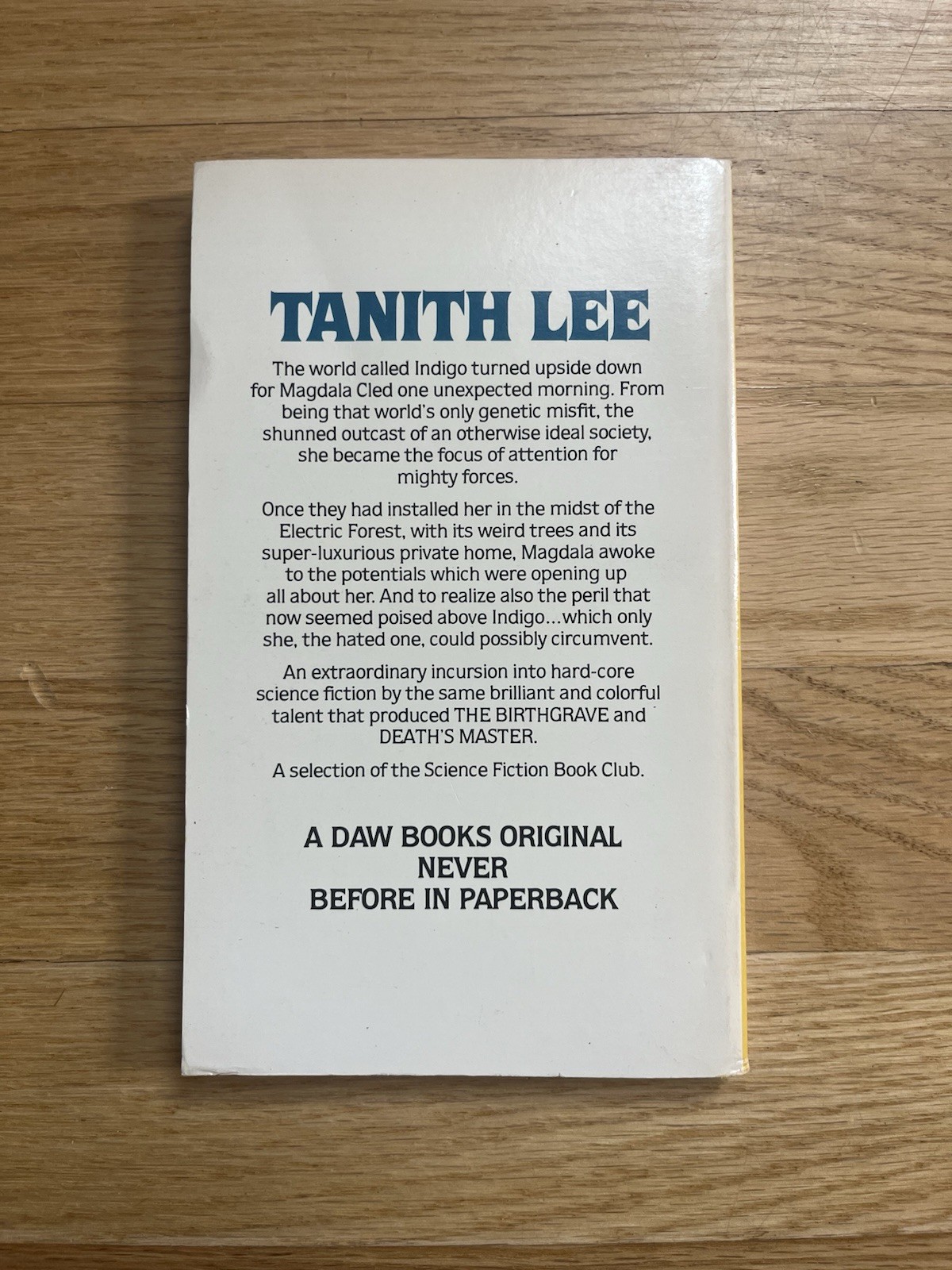 Electric Forest – Tanith Lee (1st edition 1st print) Daw Books, 1979