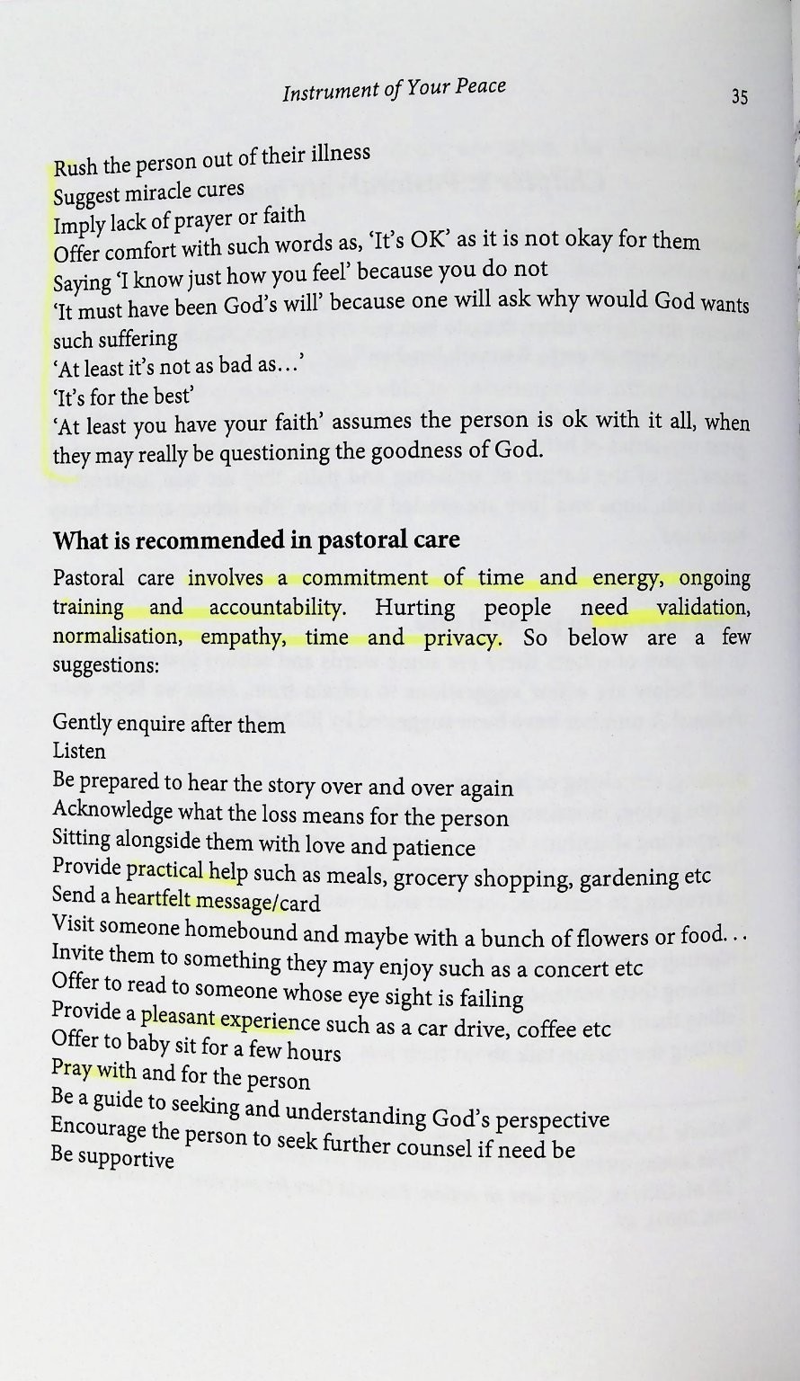 Instrument of Your Peace Margaret Ghosn 2013 Reissue Catholic Pastoral Care Wipf