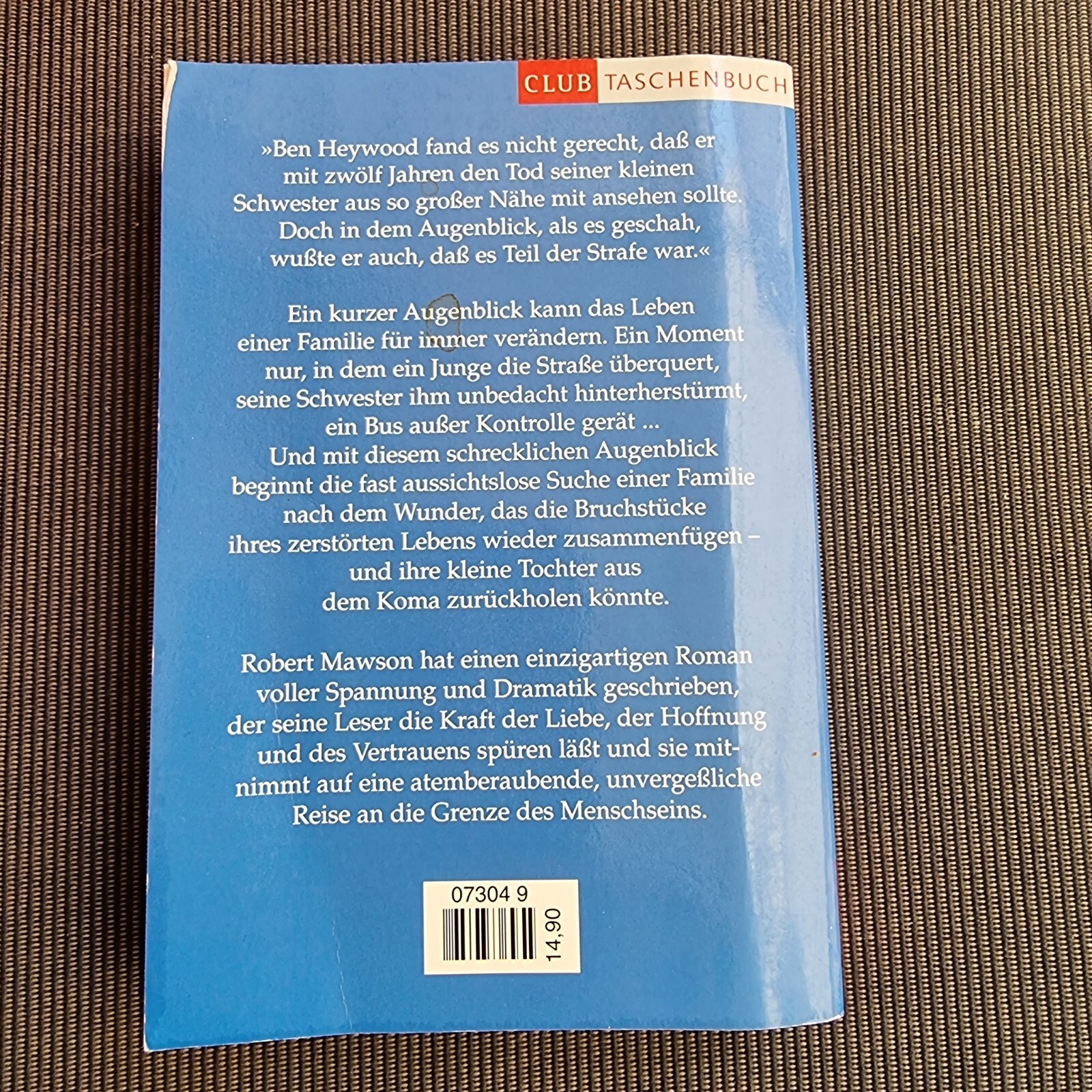 Das Lazarus Kind Novel Paperback by Robert Mawson 415 Pages
