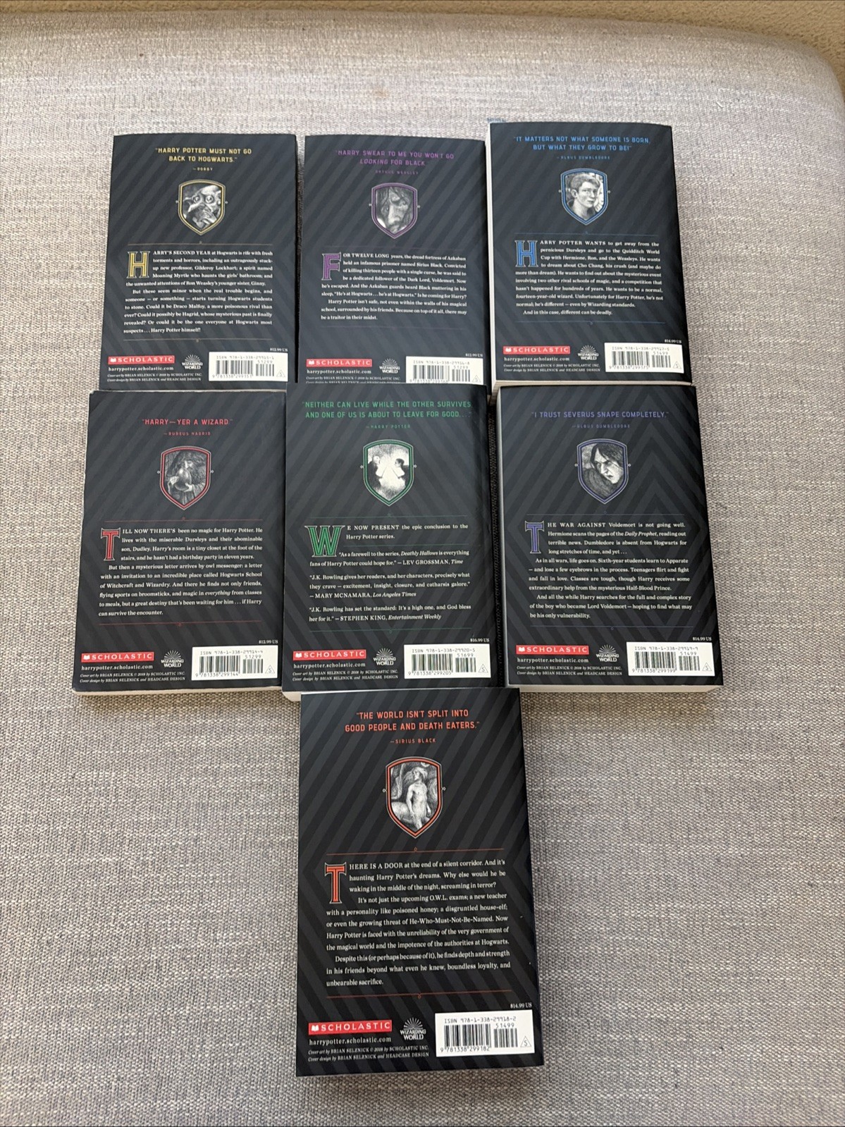 J.K. Rowling American Edition Complete Series Harry Potter
