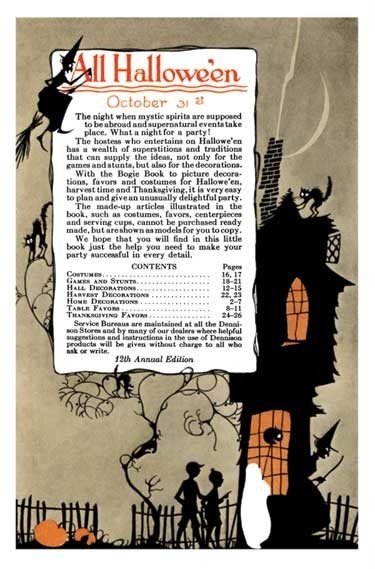 1924 Dennison’s Bogie Book (Dennisons Halloween)