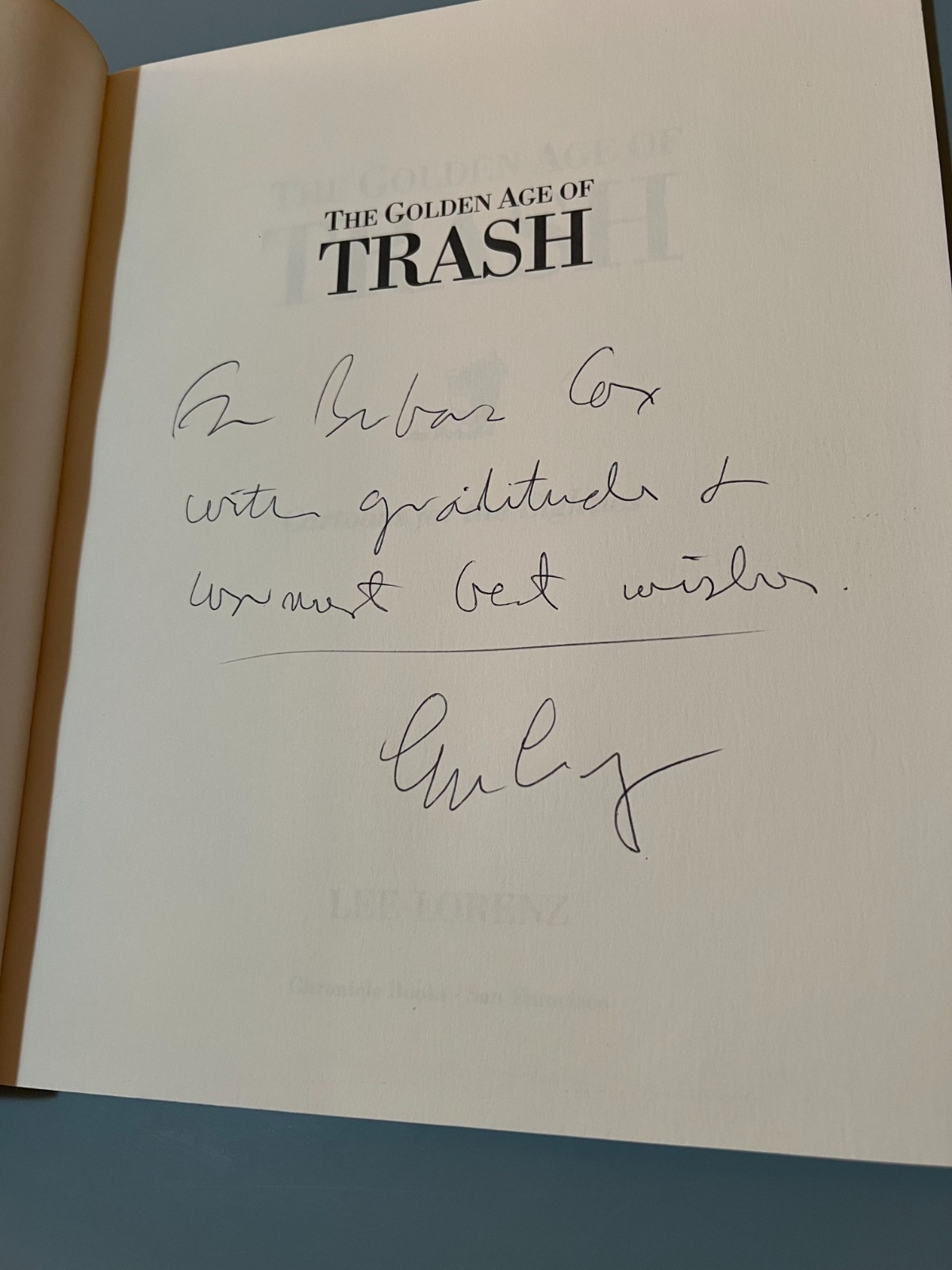 The Golden Age of Trash by Lee Lorenz (softcover book)