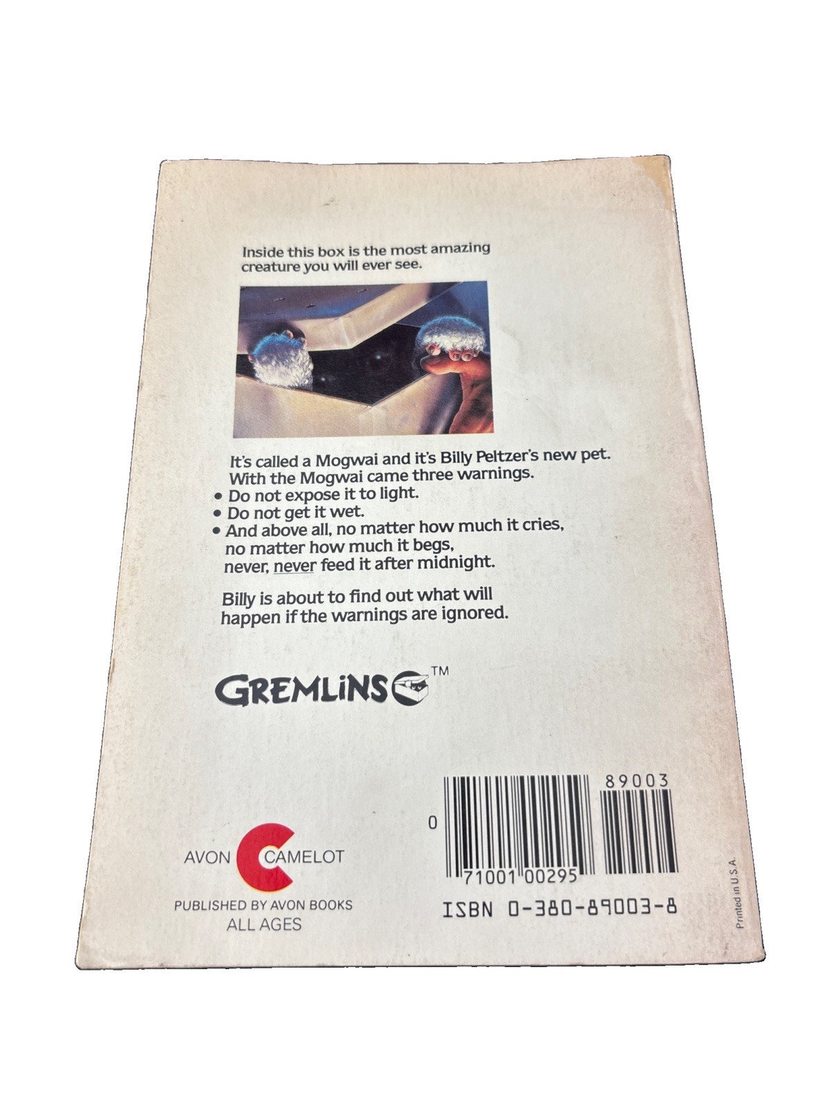 Gremlins Novelization for Young Readers by George Gipe Full-Color Photos 1984