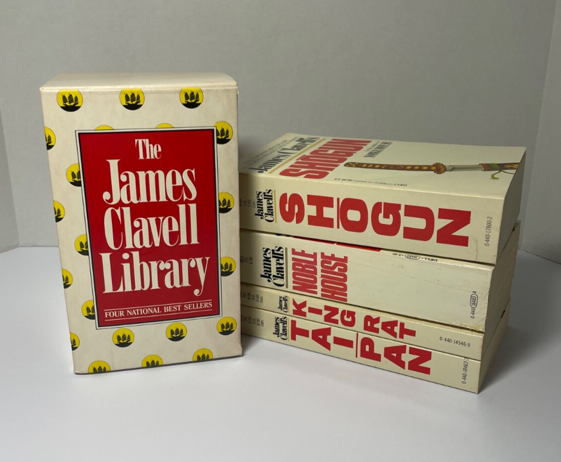 Vintage James Clavell Box Set Shogun Noble House King Rat Taipan Paperbacks