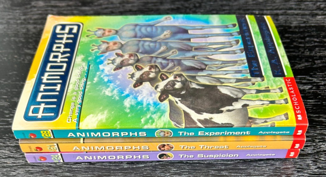 K. A. Applegate Lot of 3 Animorphs Series Paperbacks – The Experiment