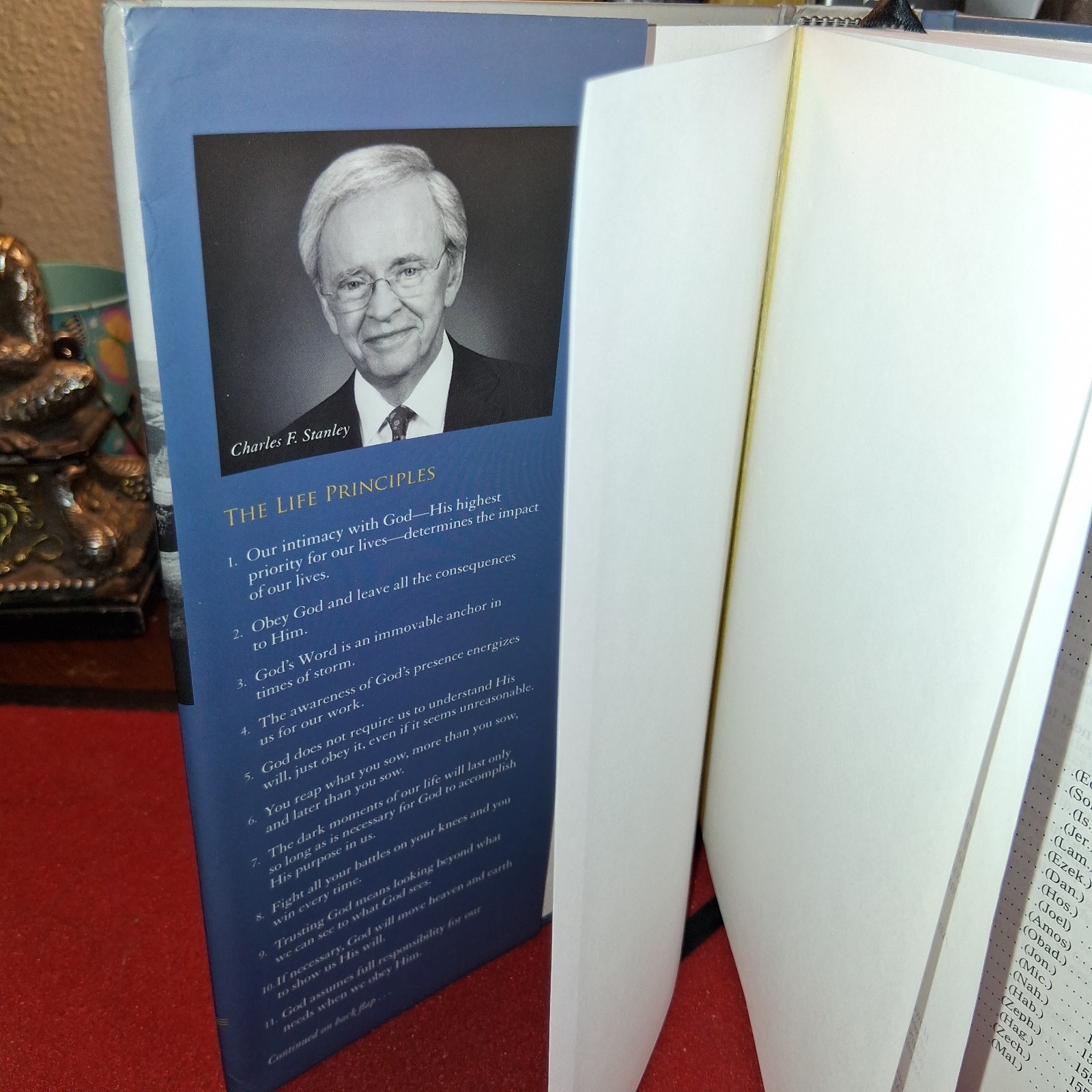 NKJV, Charles F. Stanley Life Principles Daily Bible, Hardcover: Holy Bible,…