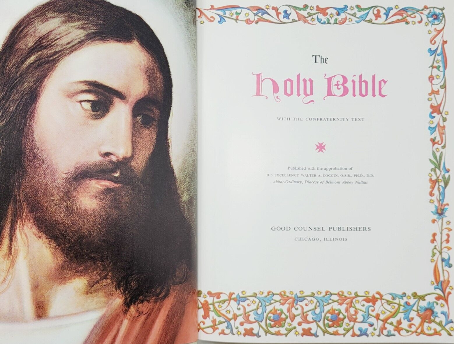 1996 The Holy Bible Catholic Version by J.G Ferguson Publishing Co Leather Bound
