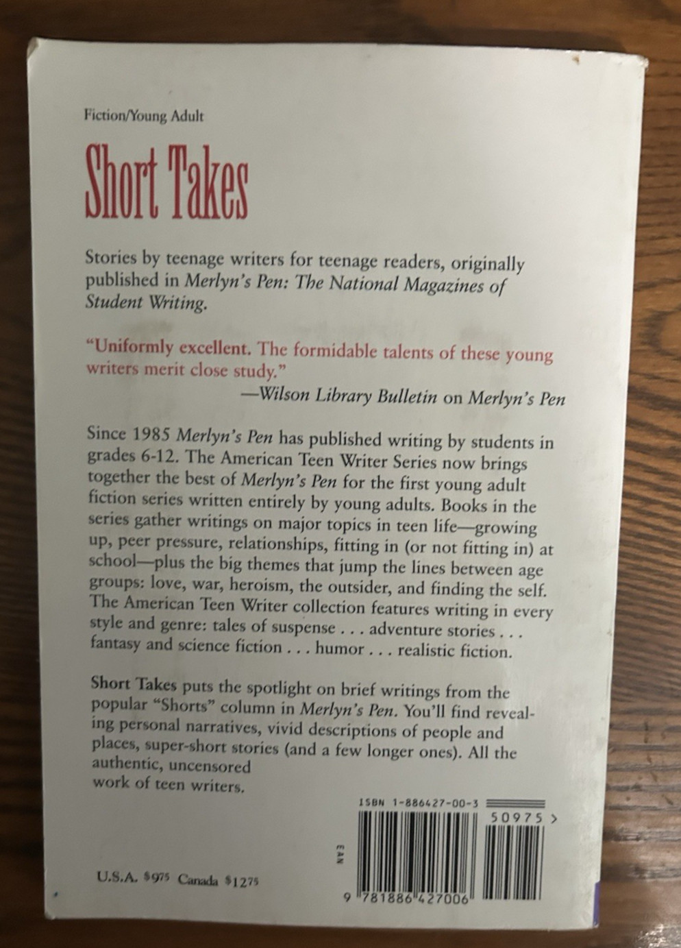 #677 Short Takes : The American Teen Writers Series From Merlyn’s Pen