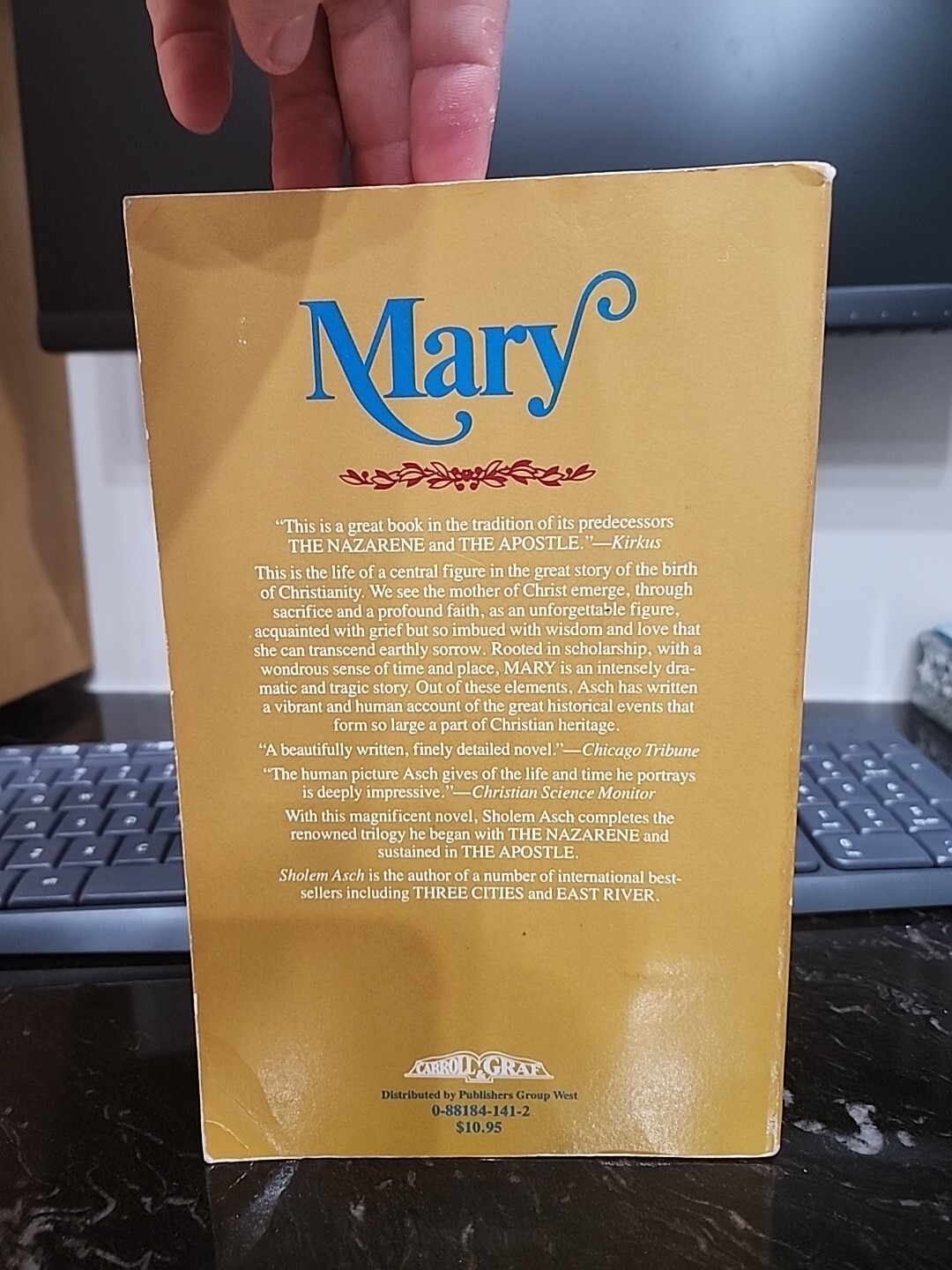 MARY By Sholem Asch printed in 1985
