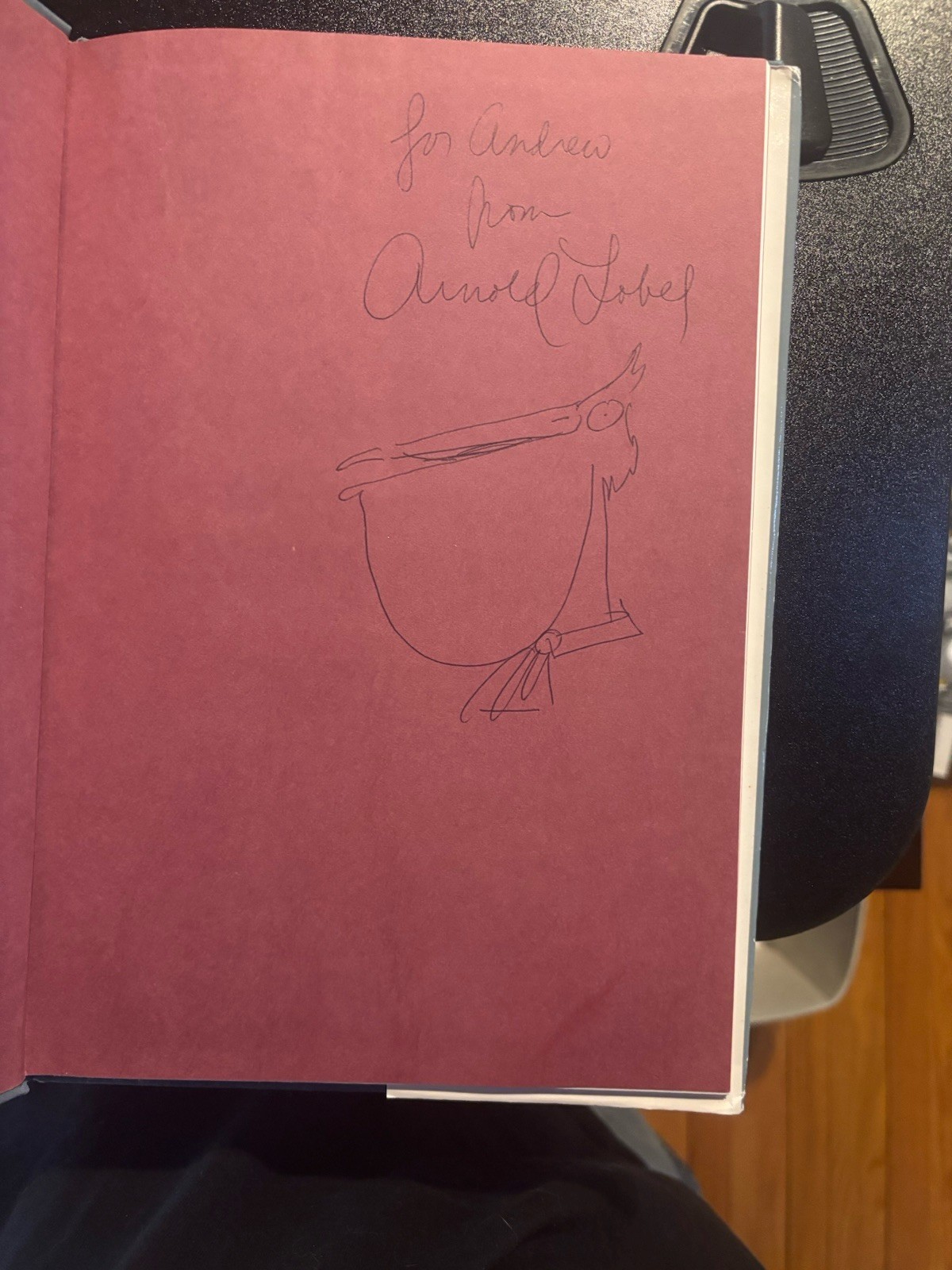 RARE SIGNED w/SKETCH! Fables by Arnold Lobel – 1st ed/3rd ptg VG+/VG+