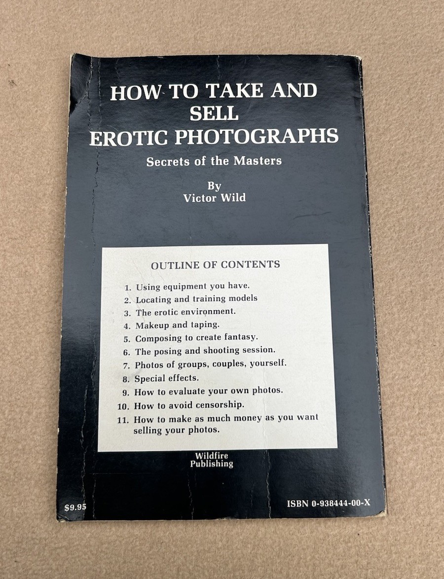 How To Take And Sell Erotic Photographs by Victor Wild Vintage 1981 1st Printing