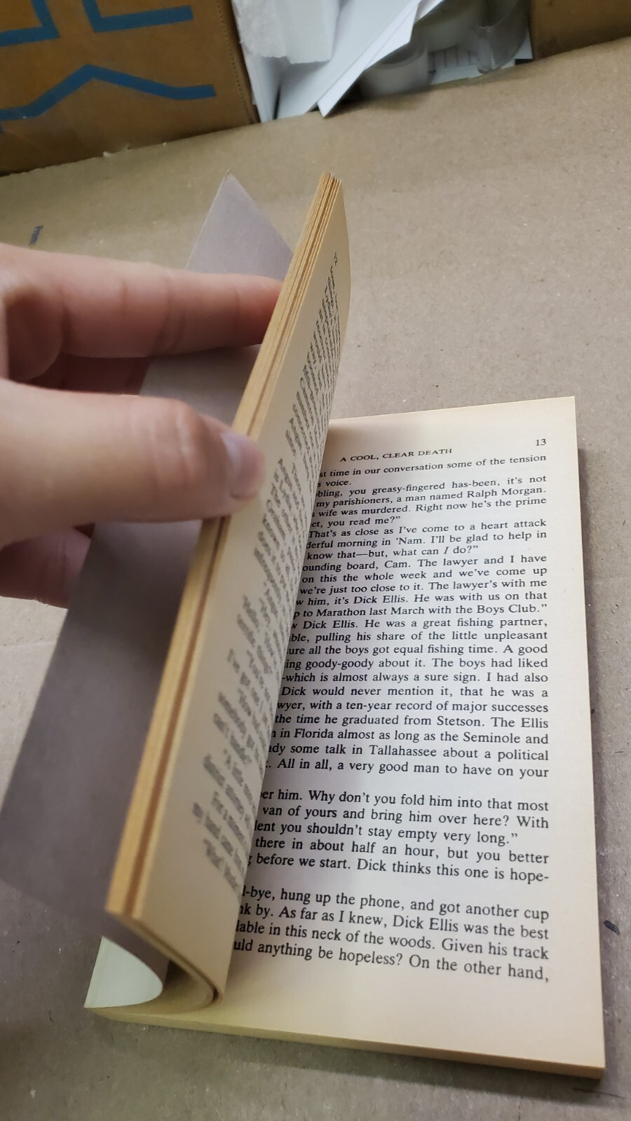 A Cool Clear Death By Tucker Halleran St. Martin’s Press 1986 Adventure
