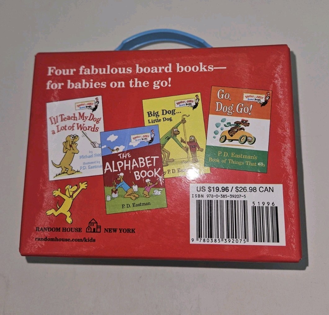 Bright & Early Dr Suess Little Red Box of Board Books Set w/4 Chunky Books