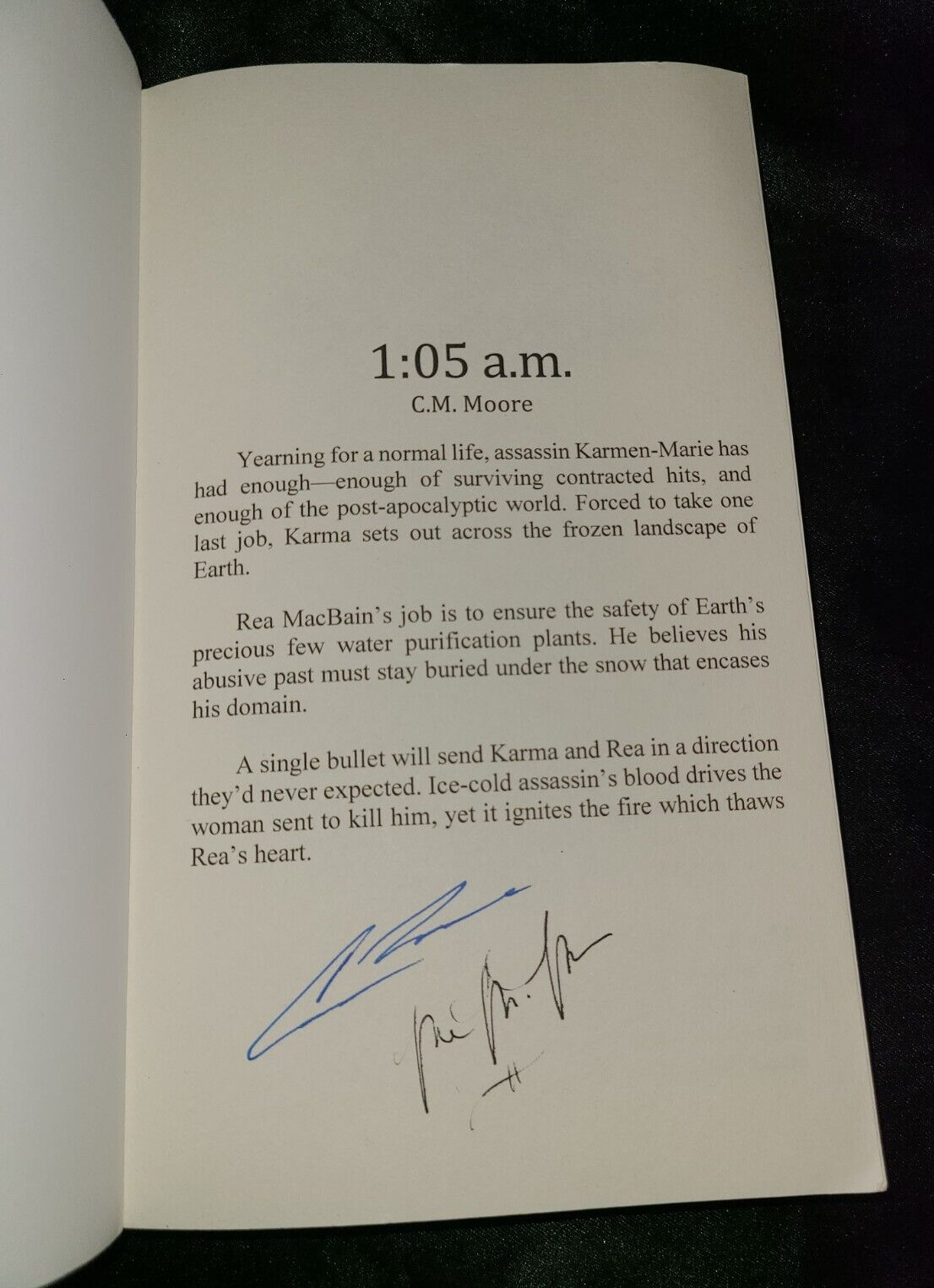 1:05 am (An Ice Era Chronicle) (Volume 1) – Paperback By Moore, CM SIGNED