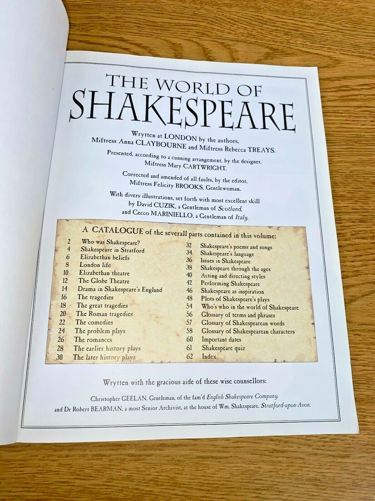 The World of Shakespeare by Claybourne, Anna, Treays, Rebecca