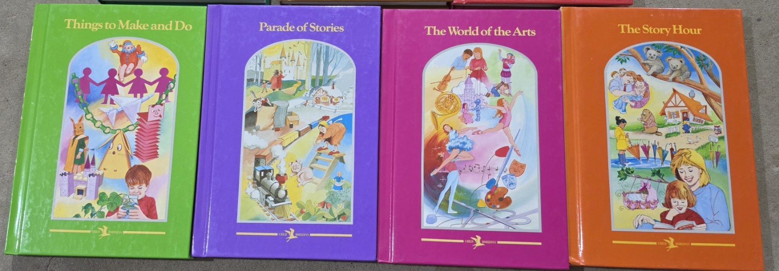 Child Horizons Book Series Lot 10 Books Plant Animals Arts Make Bible Words 1991