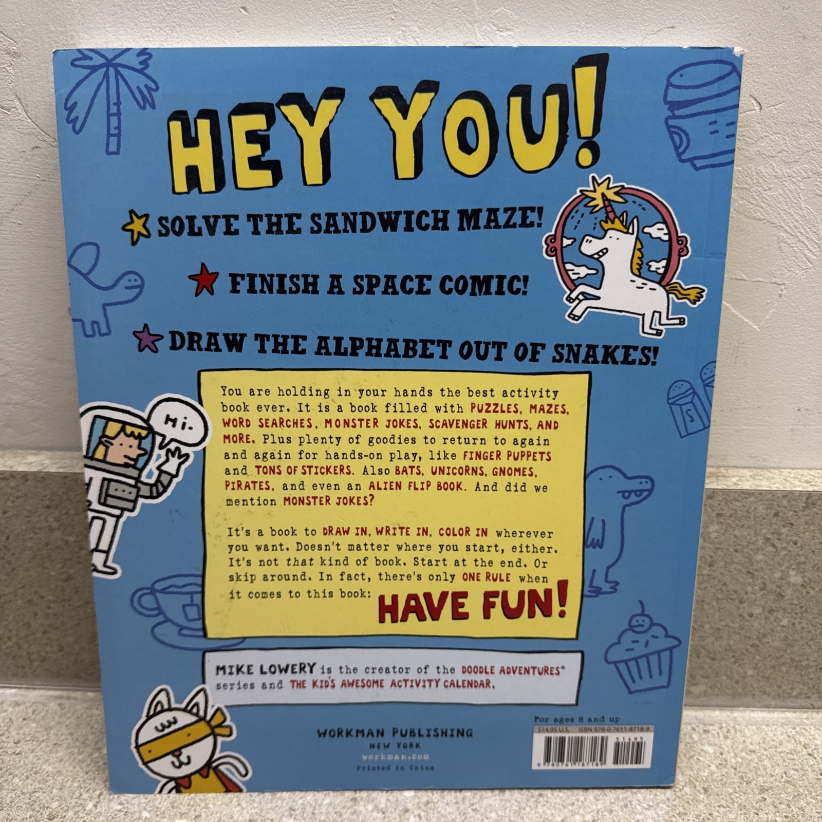 Kid’s Awesome Activity Book : Games! Puzzles! Mazes! and More! by Mike Lowery…