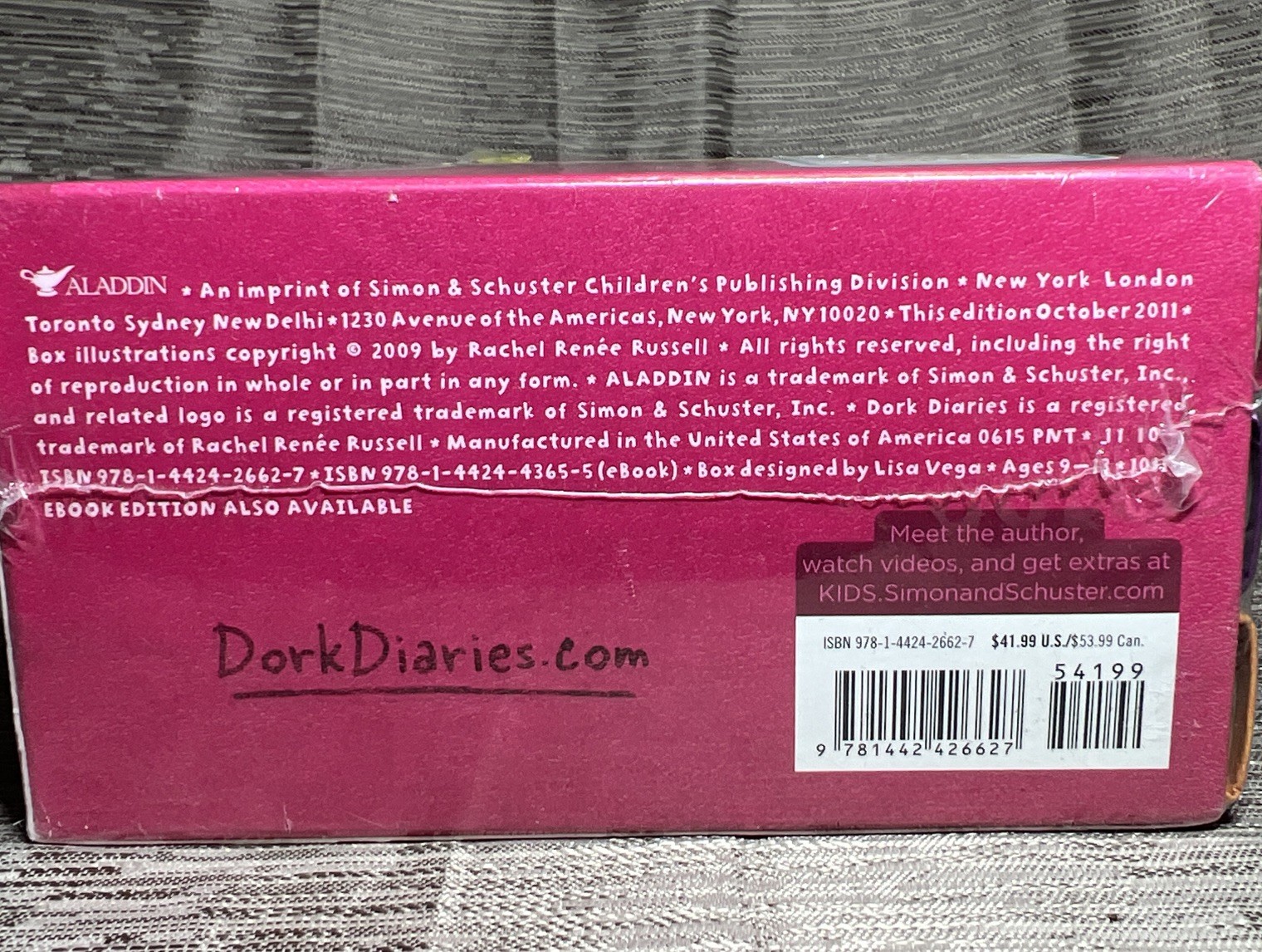 DORK Diaries Book Set 1-3 Rachel Renee Russell Best Selling Series 2009 Sealed