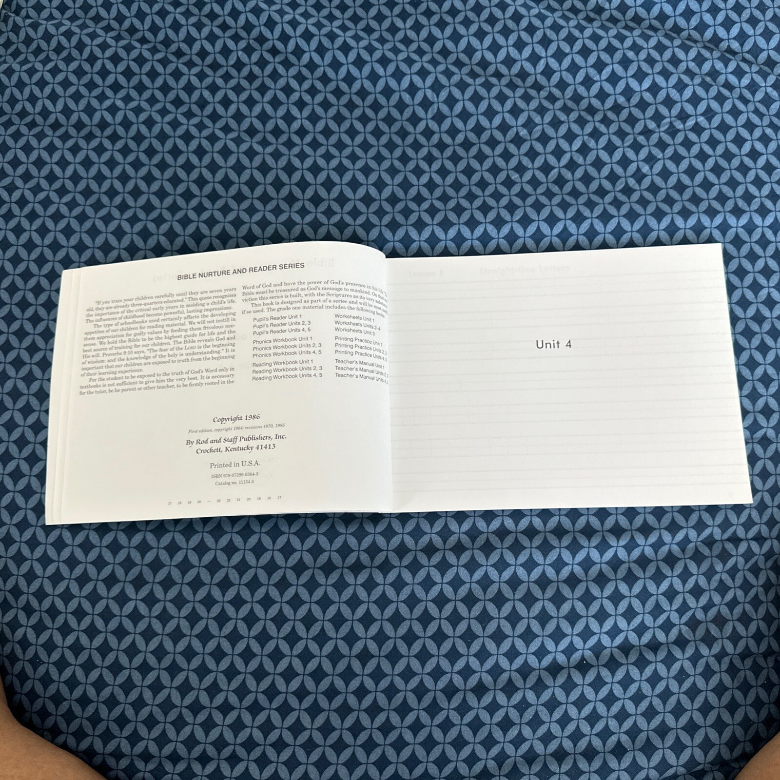 Rod and Staff — Printing Practice, Units 4, 5 (1986)