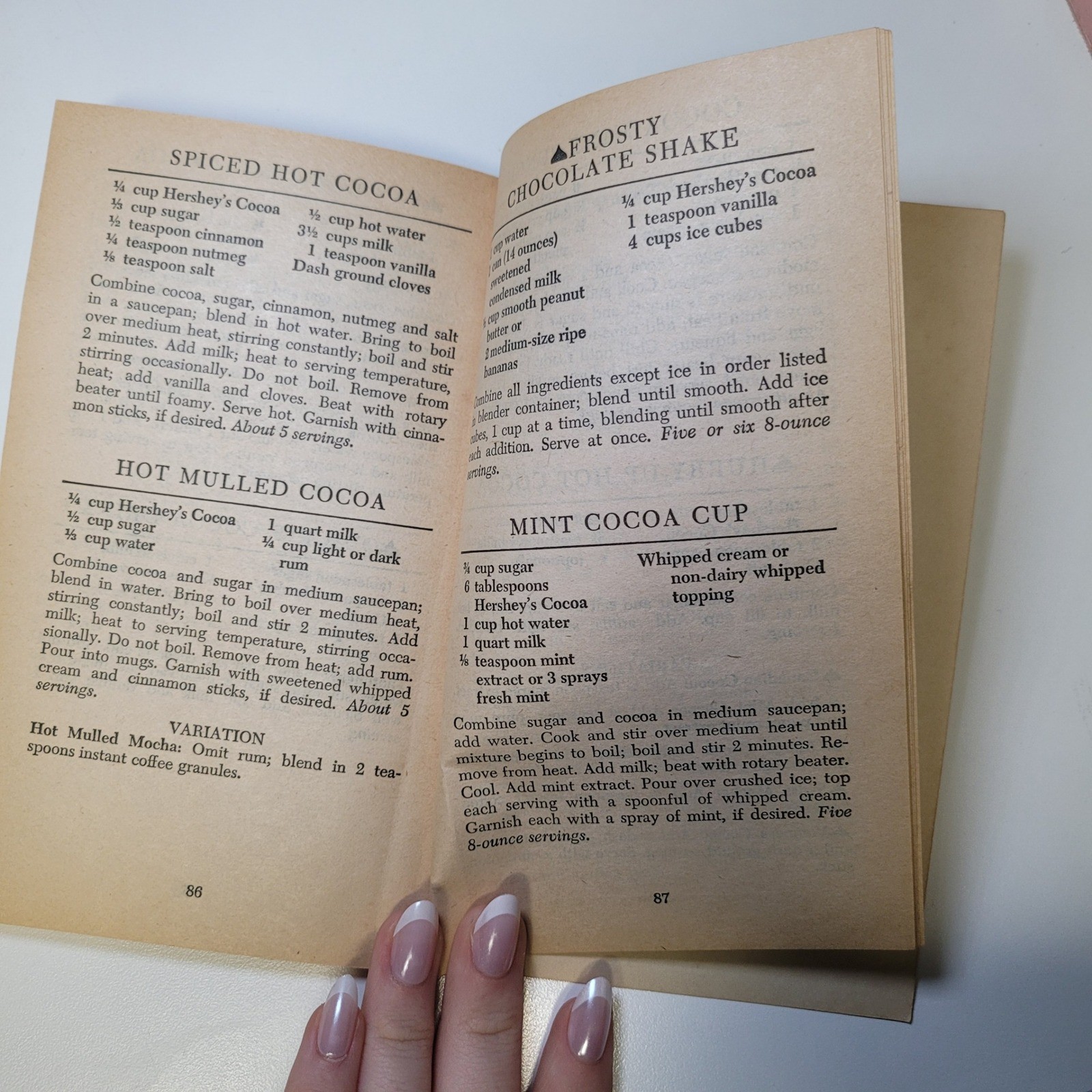 Hersheys Cocoa Cookbook Vintage 1979 Chocolate Baking Recipes