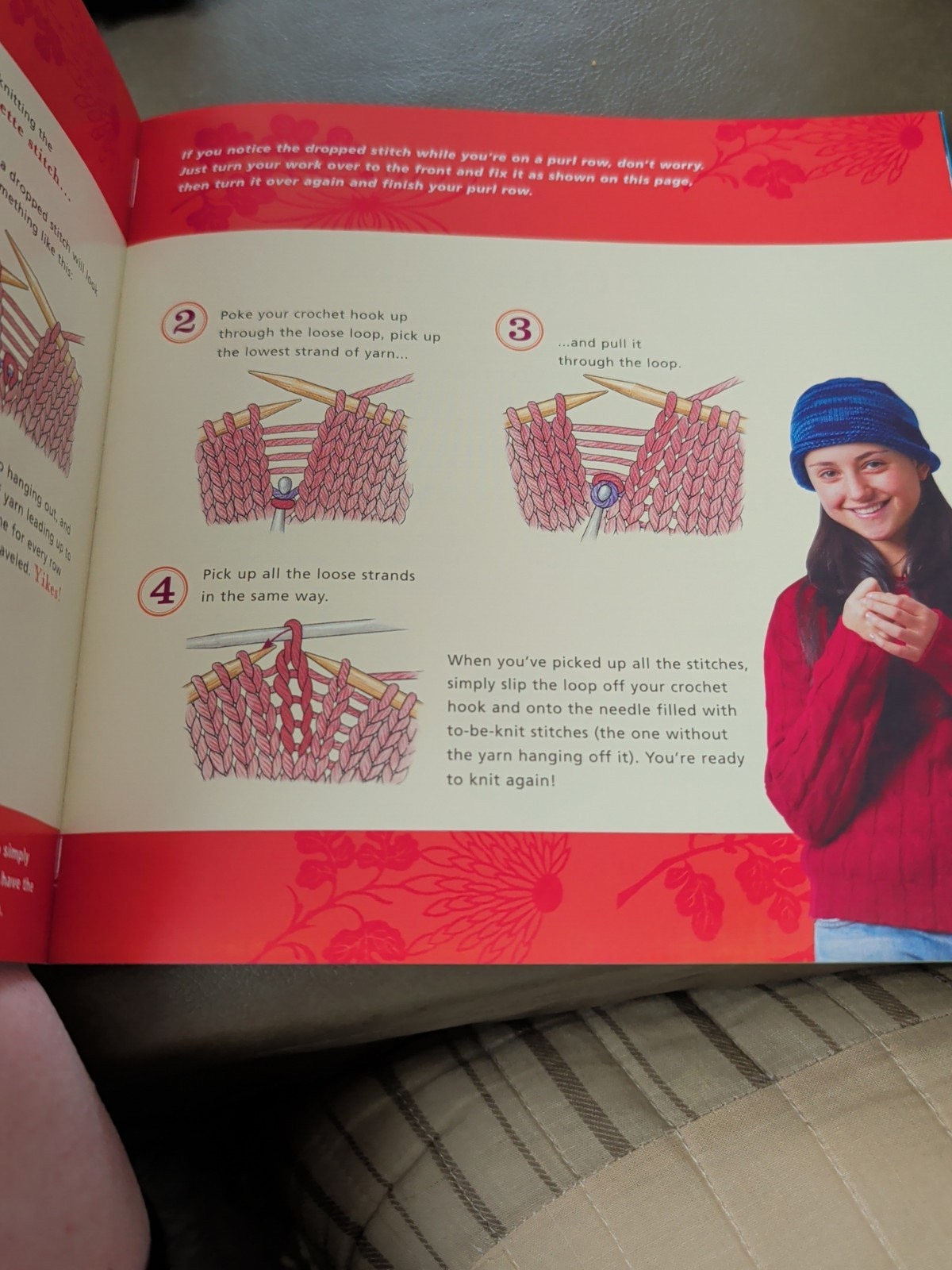 Knitting: Learn To knit Six Great Projects By Anne Akers Johnson (D)