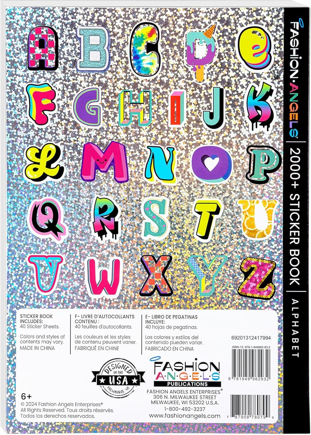 2000 Cute Sticker Book 40 Sheets Fun Stickers for Kids Teens Crafts Gifts Reward