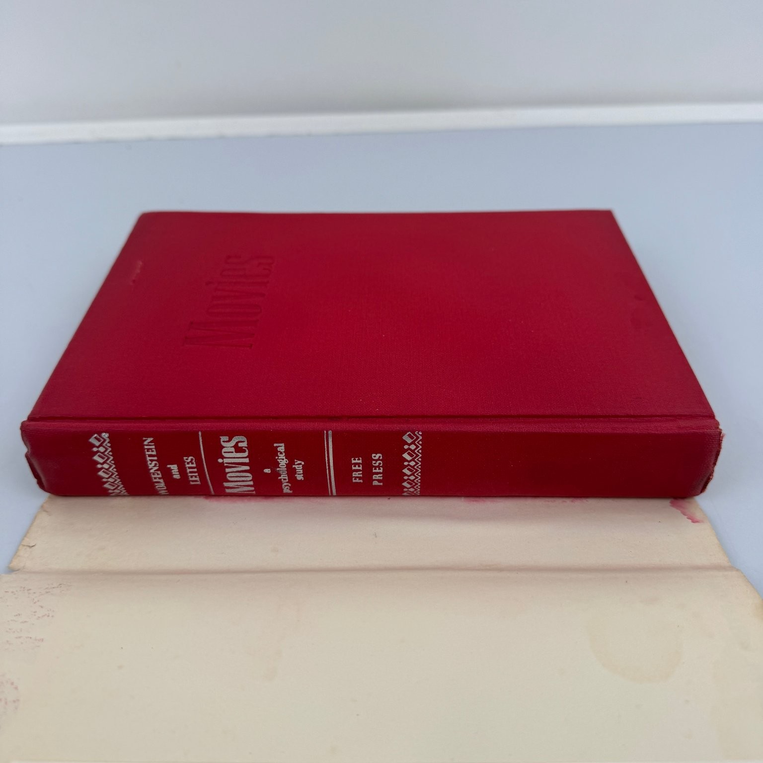 Movies A Psychological Study Wolfenstein Leites 1950 Vintage Free Press