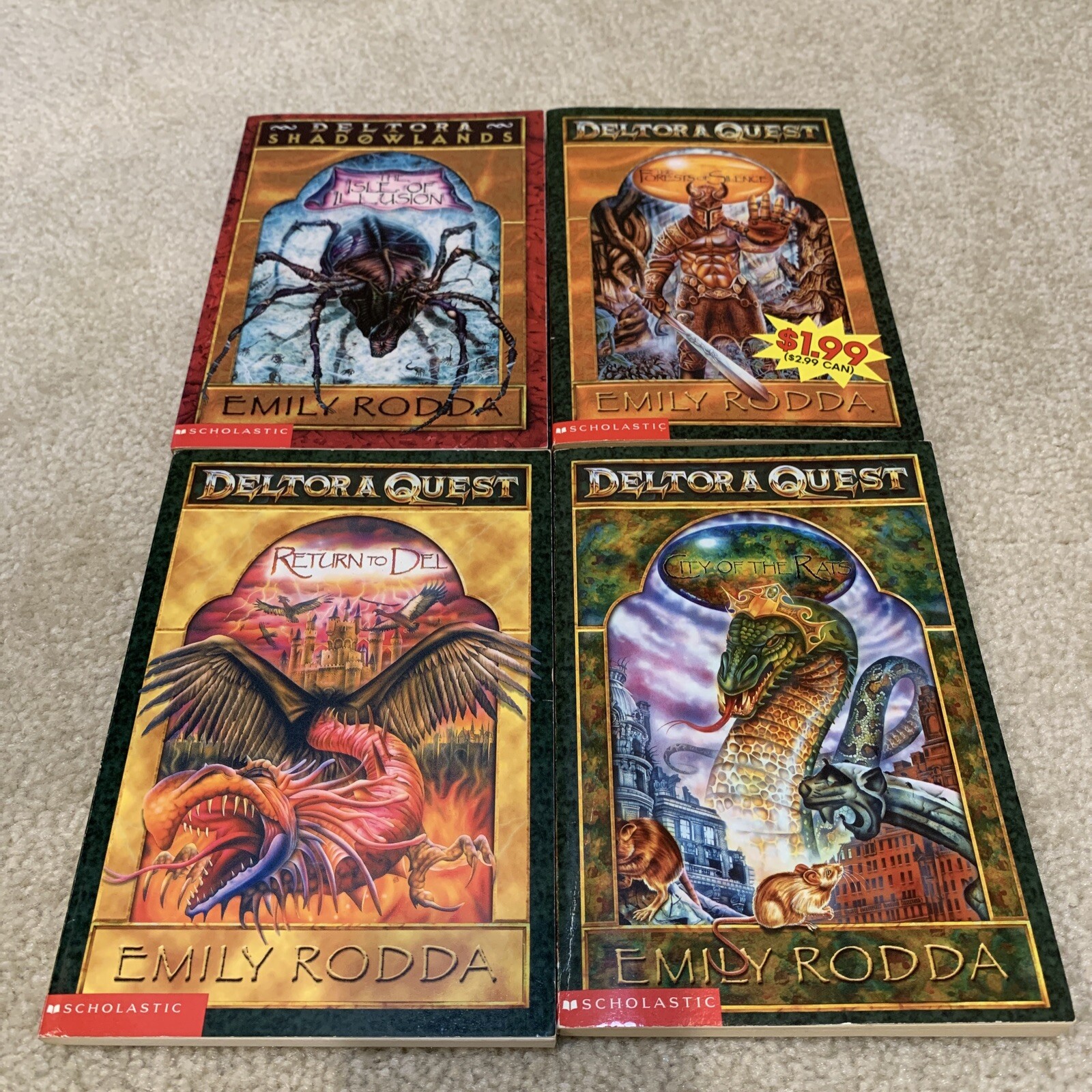 Deltora Quest Shadowlands Lot of 4 Paperback Books 1 2 3 8 Emily Rodda