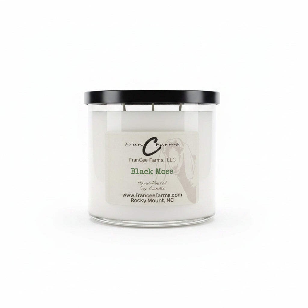 Black Moss Soy Candle – 20 oz. 3 Wick