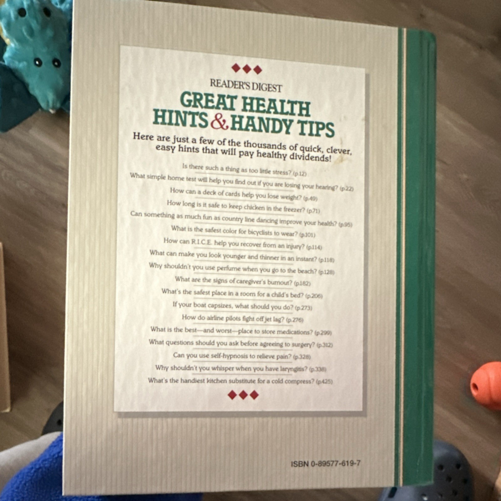 Reader’s Digest Association Great Health Hints & Handy Tips Hardcover Book