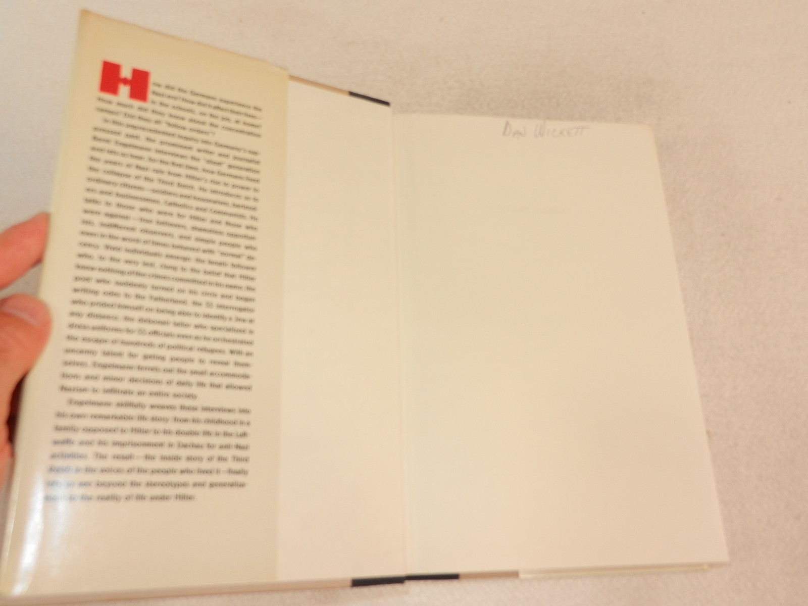 WW II Ordinary Citizens “HITLER’S GERMANY: EVERYDAY LIFE IN THE THRID REICH”